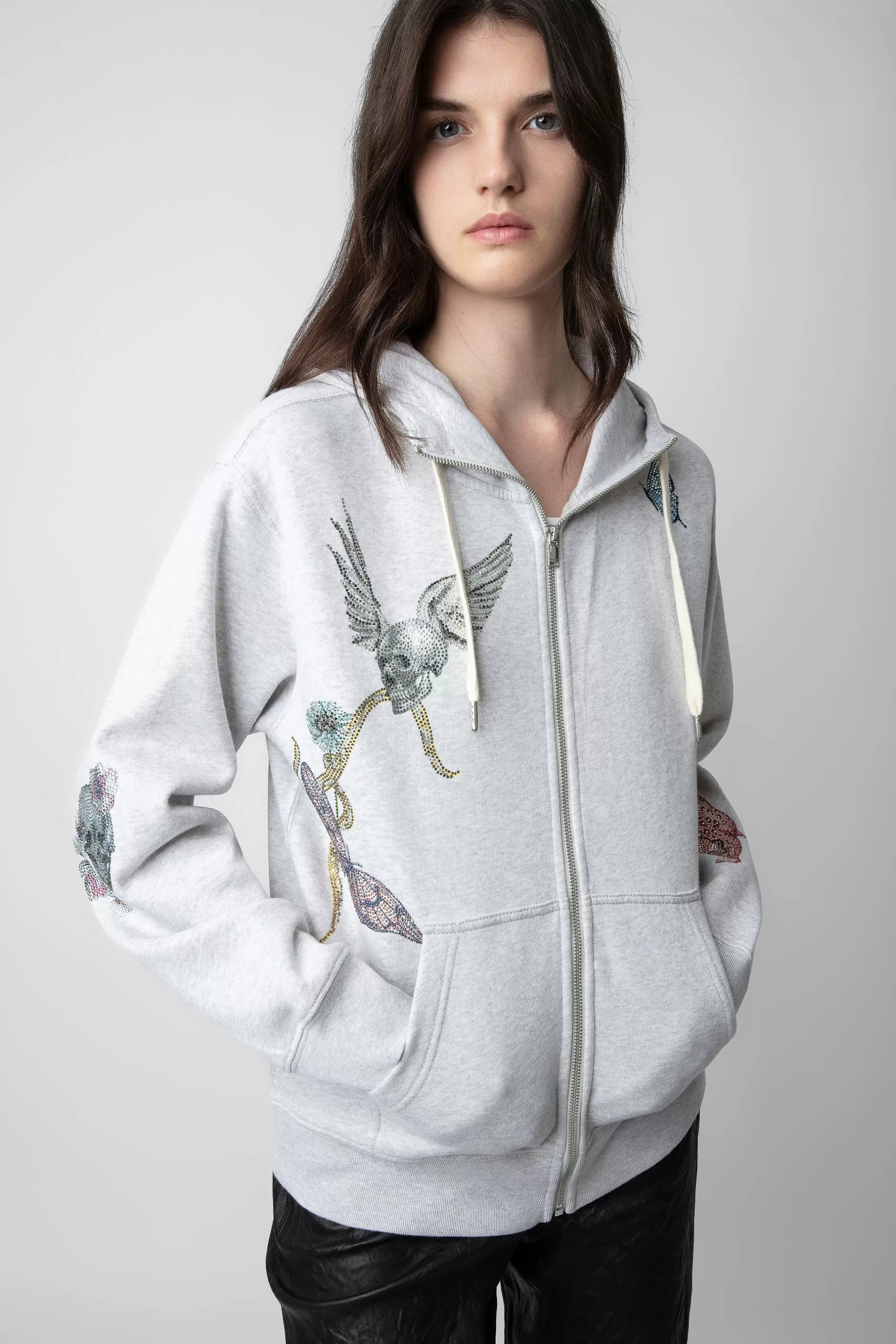 Zadig & Voltaire Sweat A Capuche Harper A Strass^Femmes Sweat-Shirts