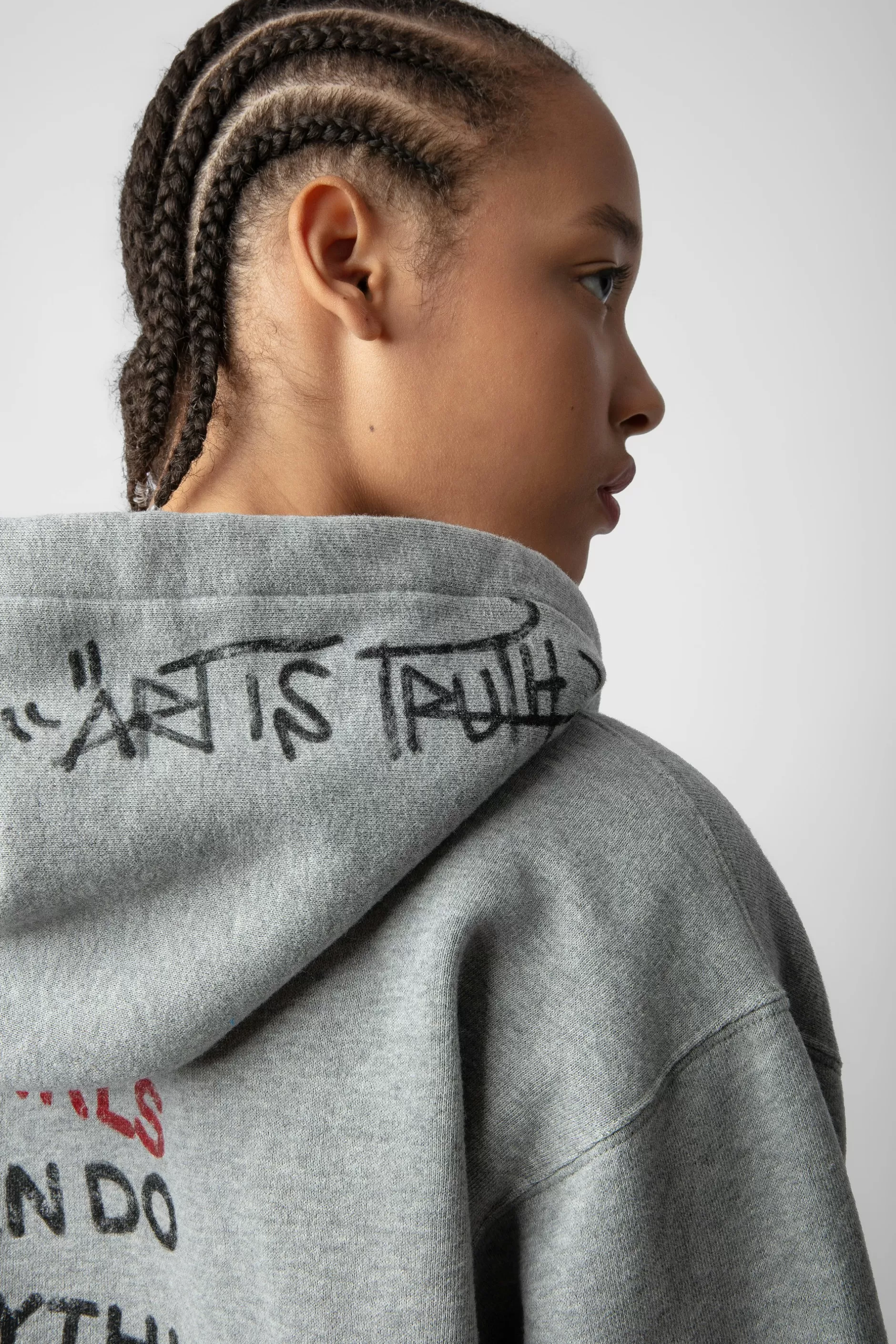 Zadig & Voltaire Sweat A Capuche Spencer Diamante^Femmes Sweat-Shirts