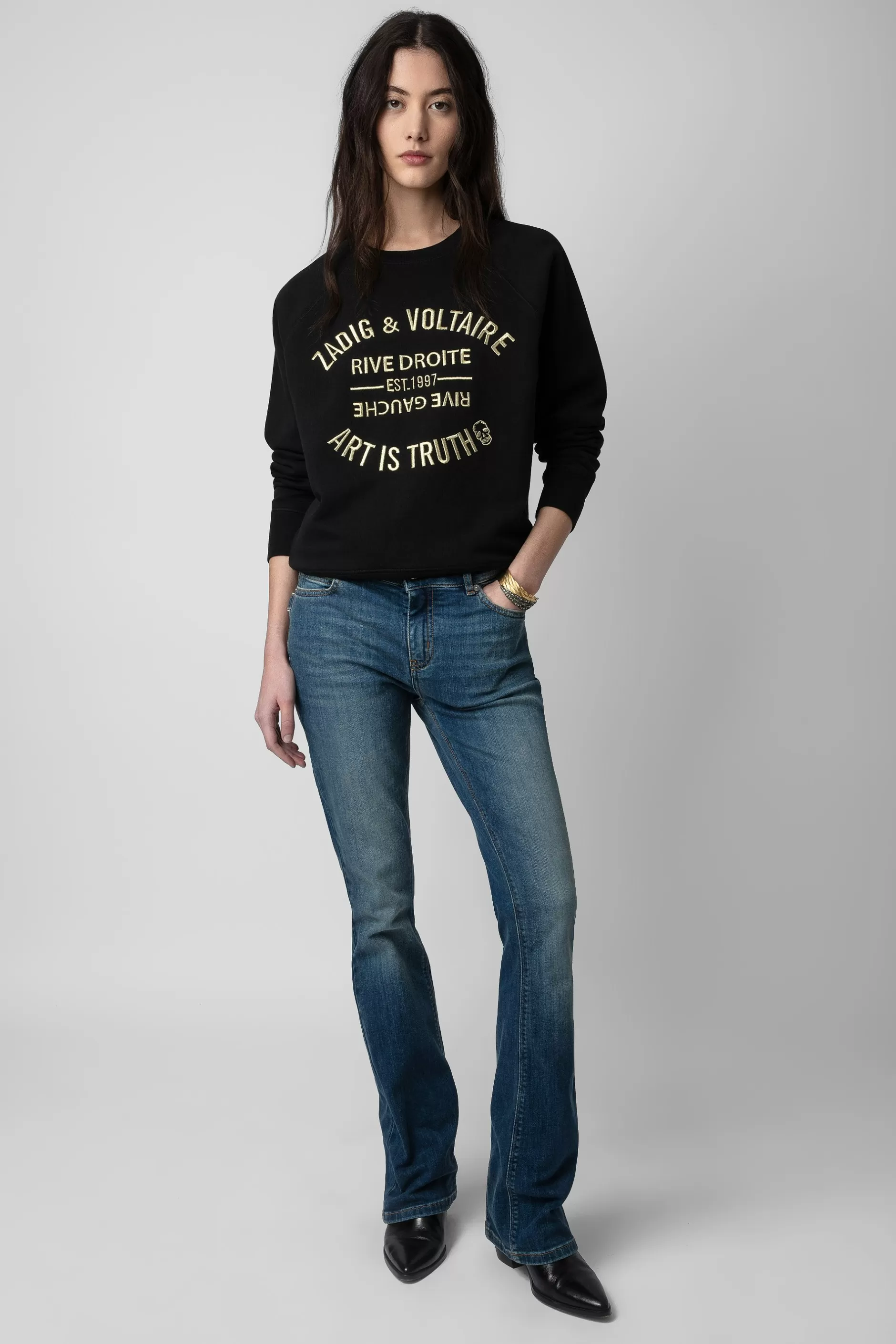 Zadig & Voltaire Sweat Brode Upper Blason^Femmes Sweat-Shirts