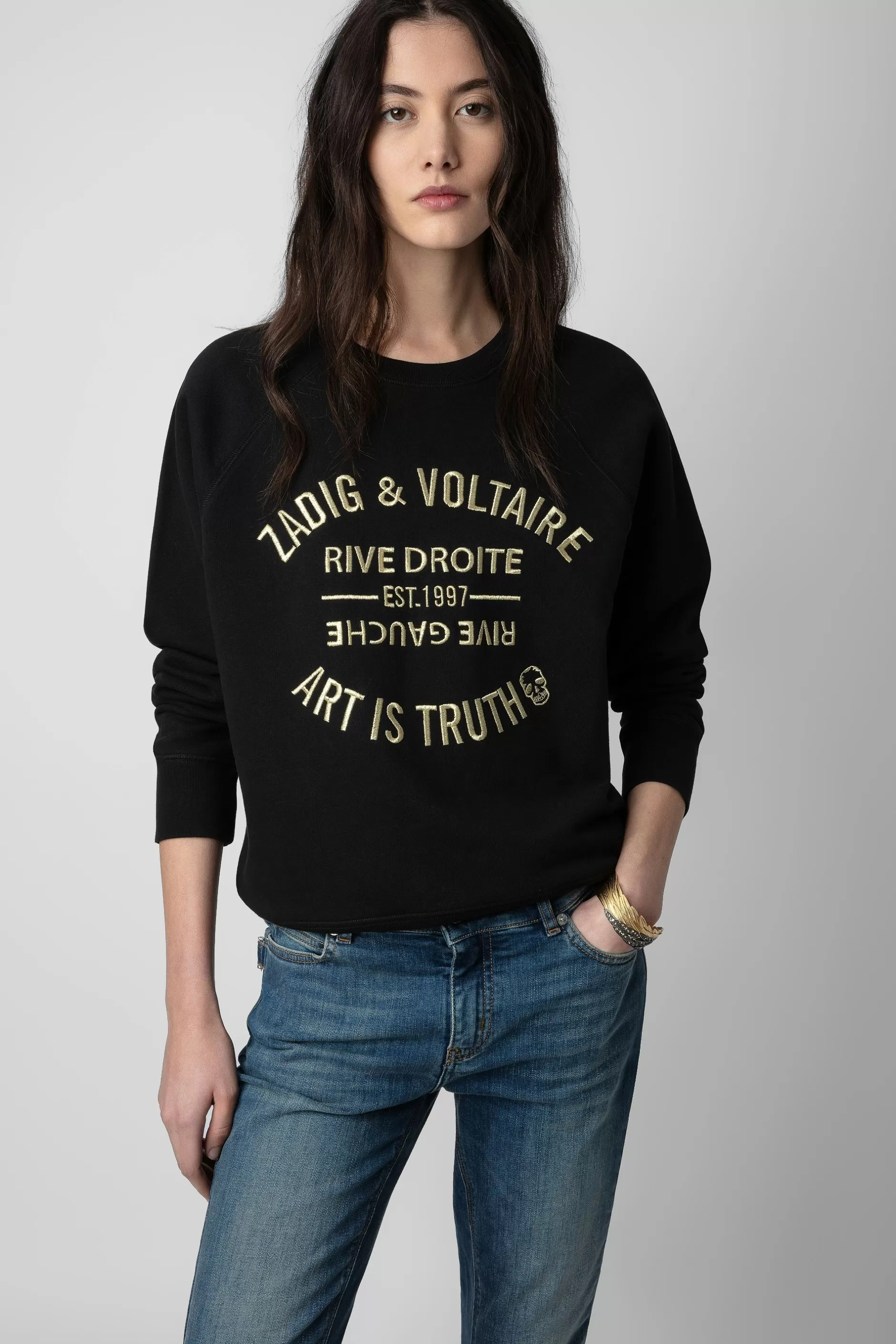 Zadig & Voltaire Sweat Brode Upper Blason^Femmes Sweat-Shirts