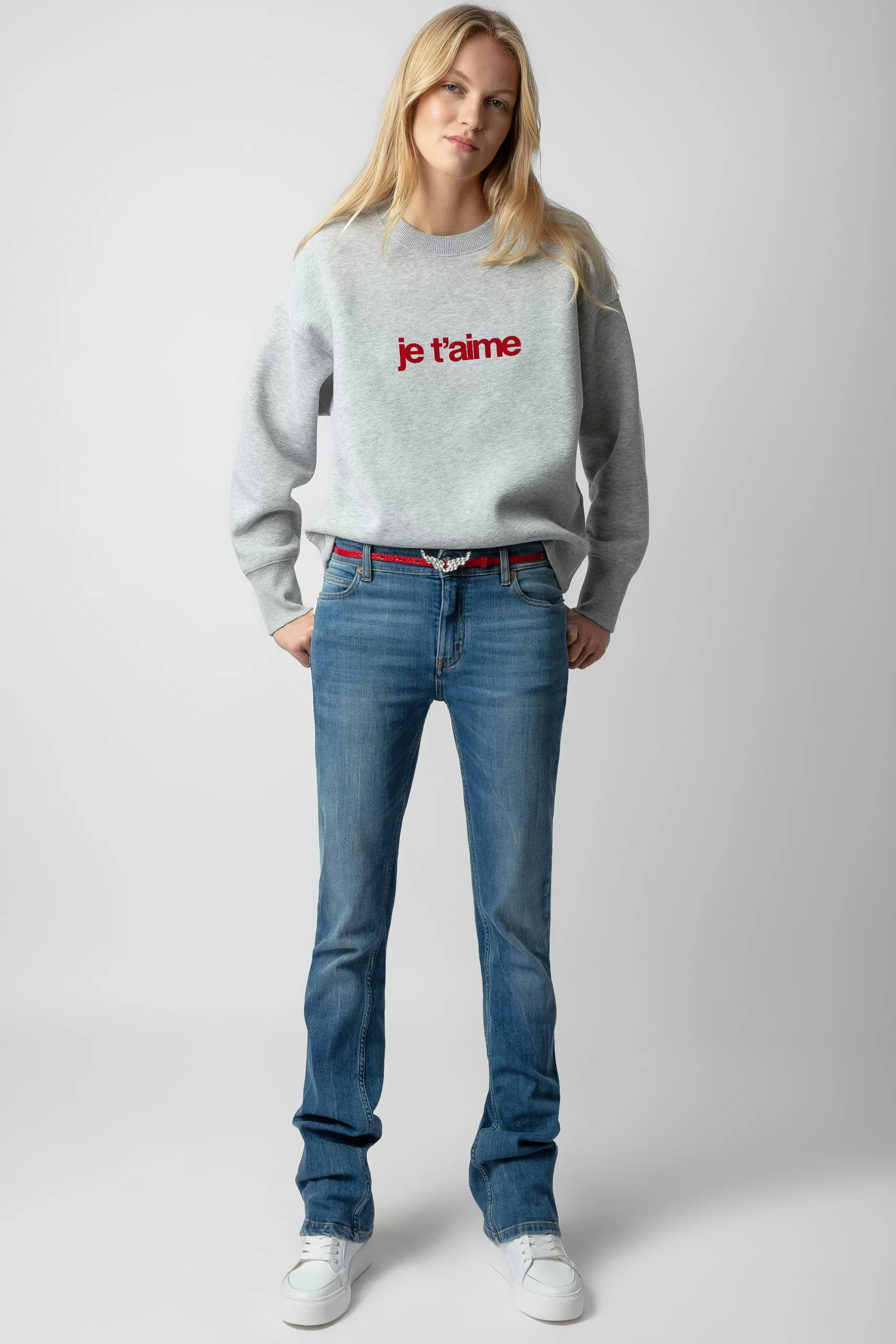 Zadig & Voltaire Sweat Oscar Je T'Aime^Femmes Sweat-Shirts