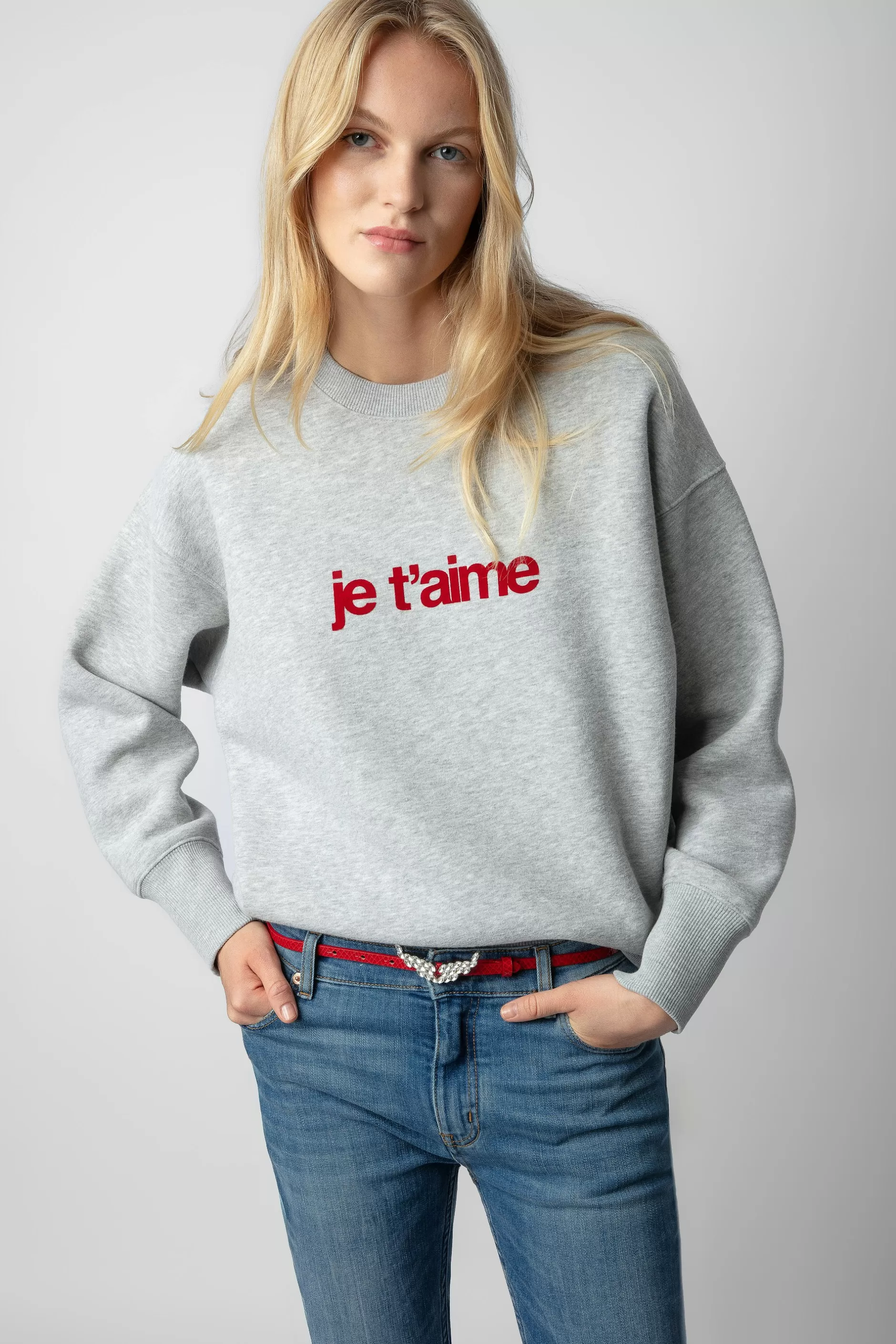 Zadig & Voltaire Sweat Oscar Je T'Aime^Femmes Sweat-Shirts