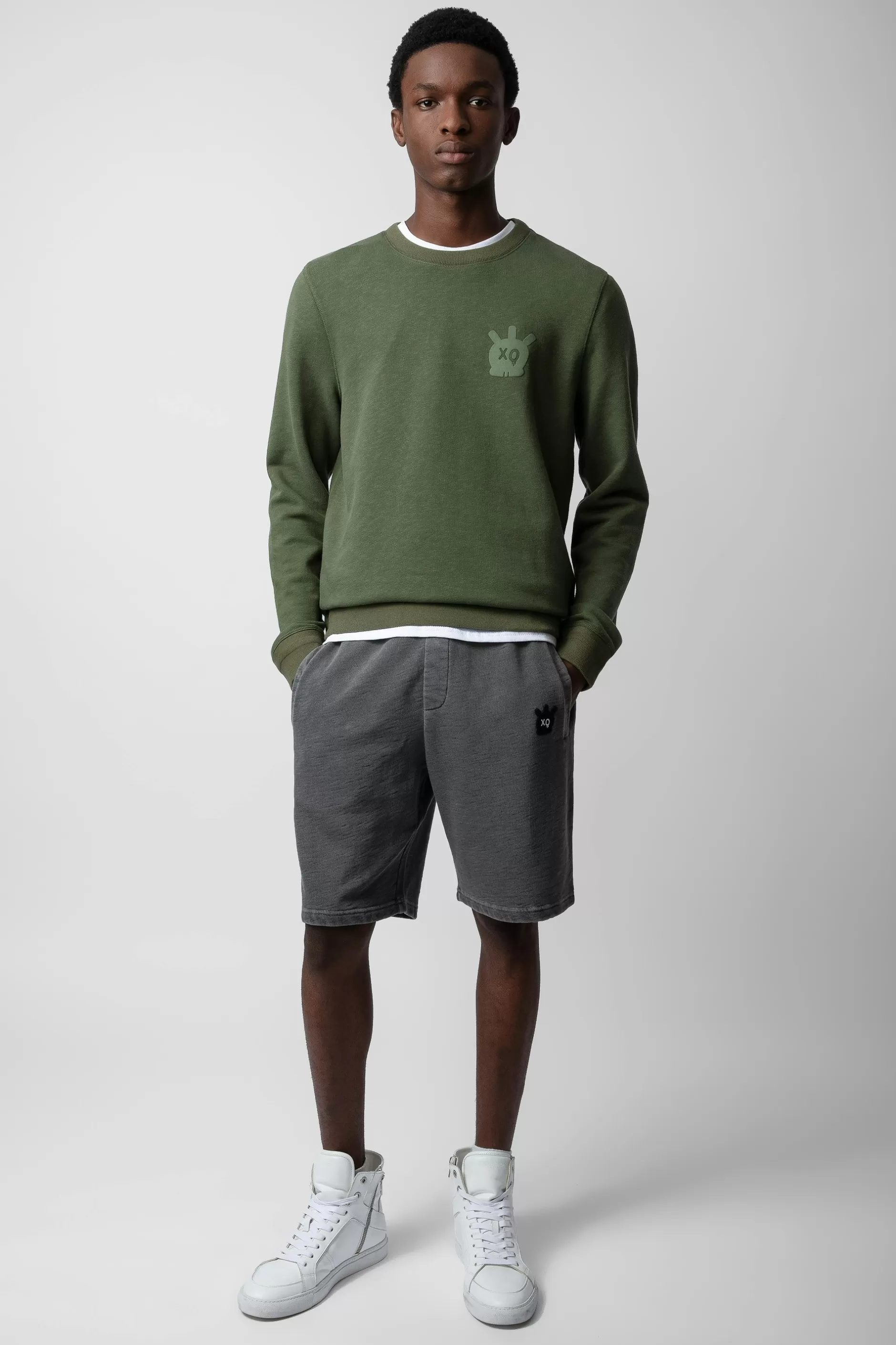 Zadig & Voltaire Sweat-Shirt Tete De Mort Pierreux^Hommes Sweat-Shirts