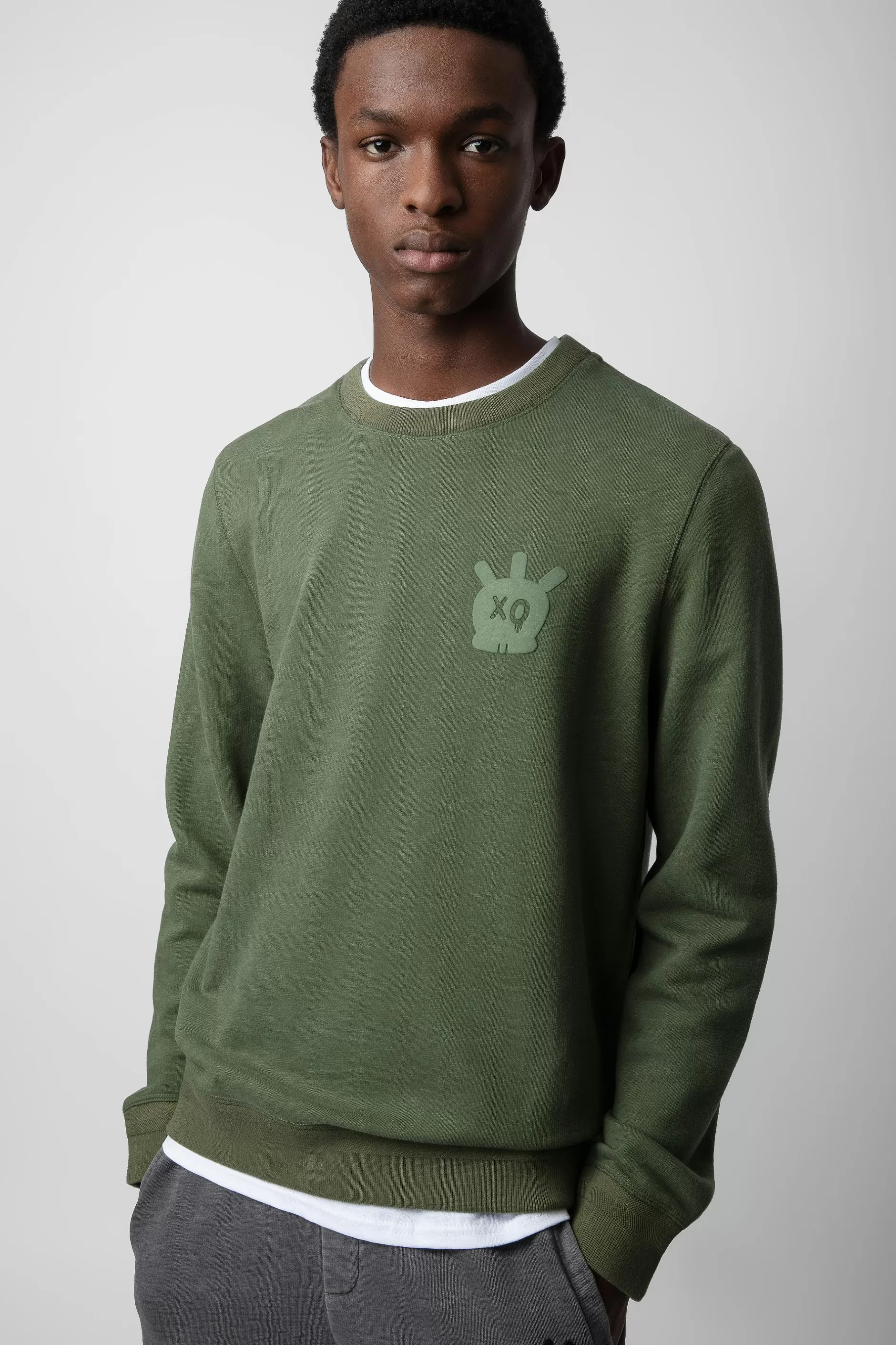 Zadig & Voltaire Sweat-Shirt Tete De Mort Pierreux^Hommes Sweat-Shirts