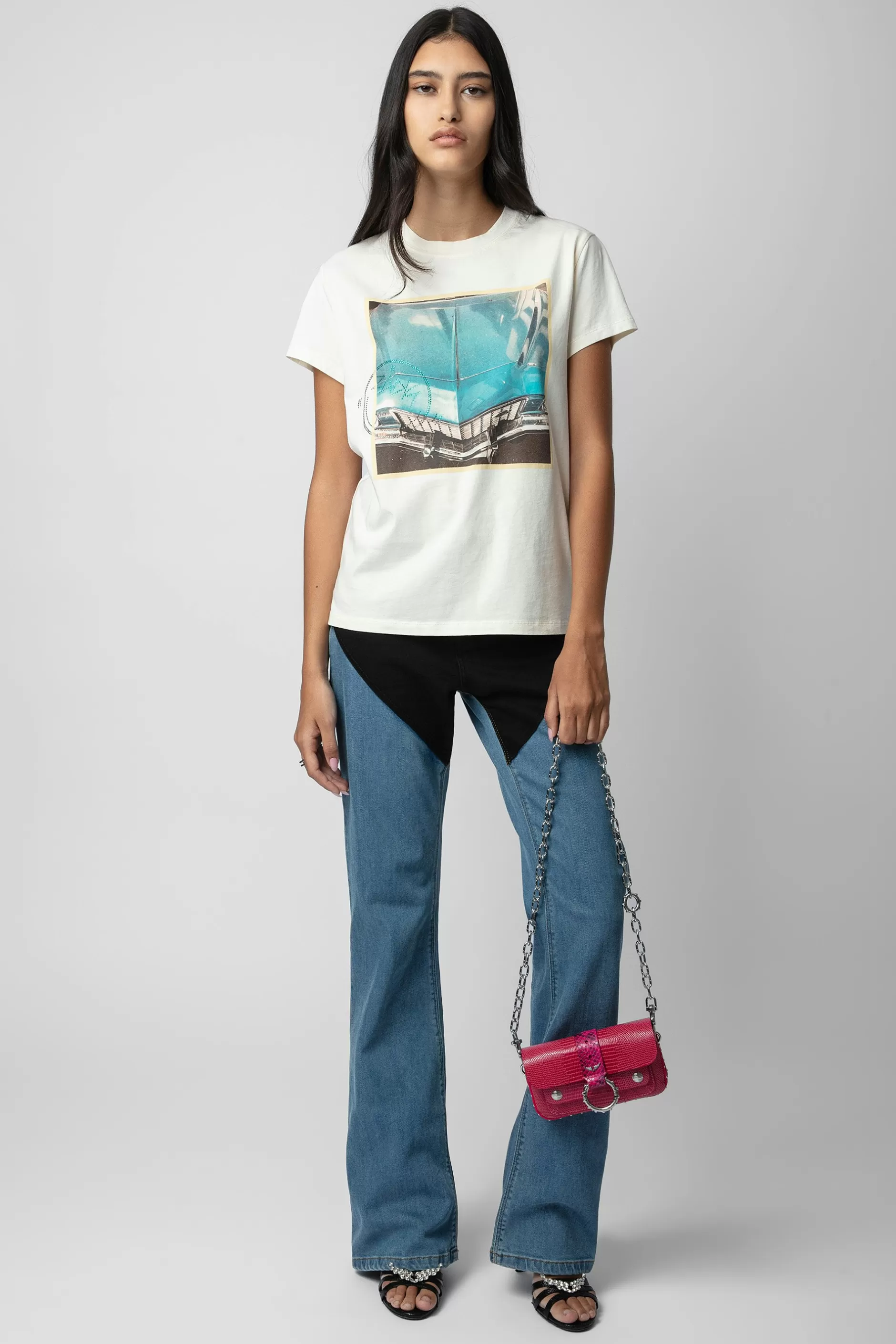 Zadig & Voltaire T-Shirt A Imprime Photo Zoe Diamante^Femmes T-Shirts