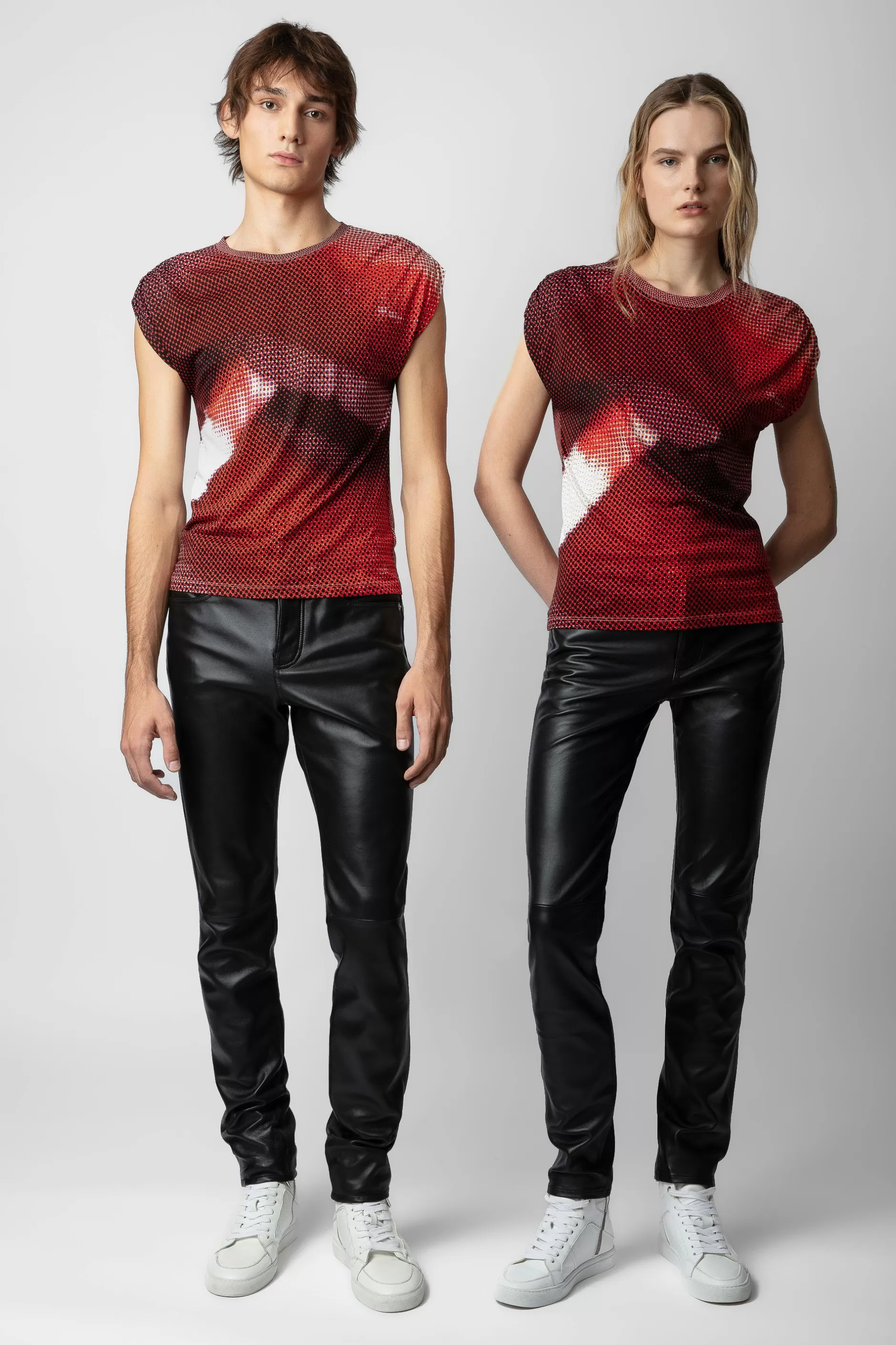 Zadig & Voltaire T-Shirt Adele Bouche^Femmes Unisexe