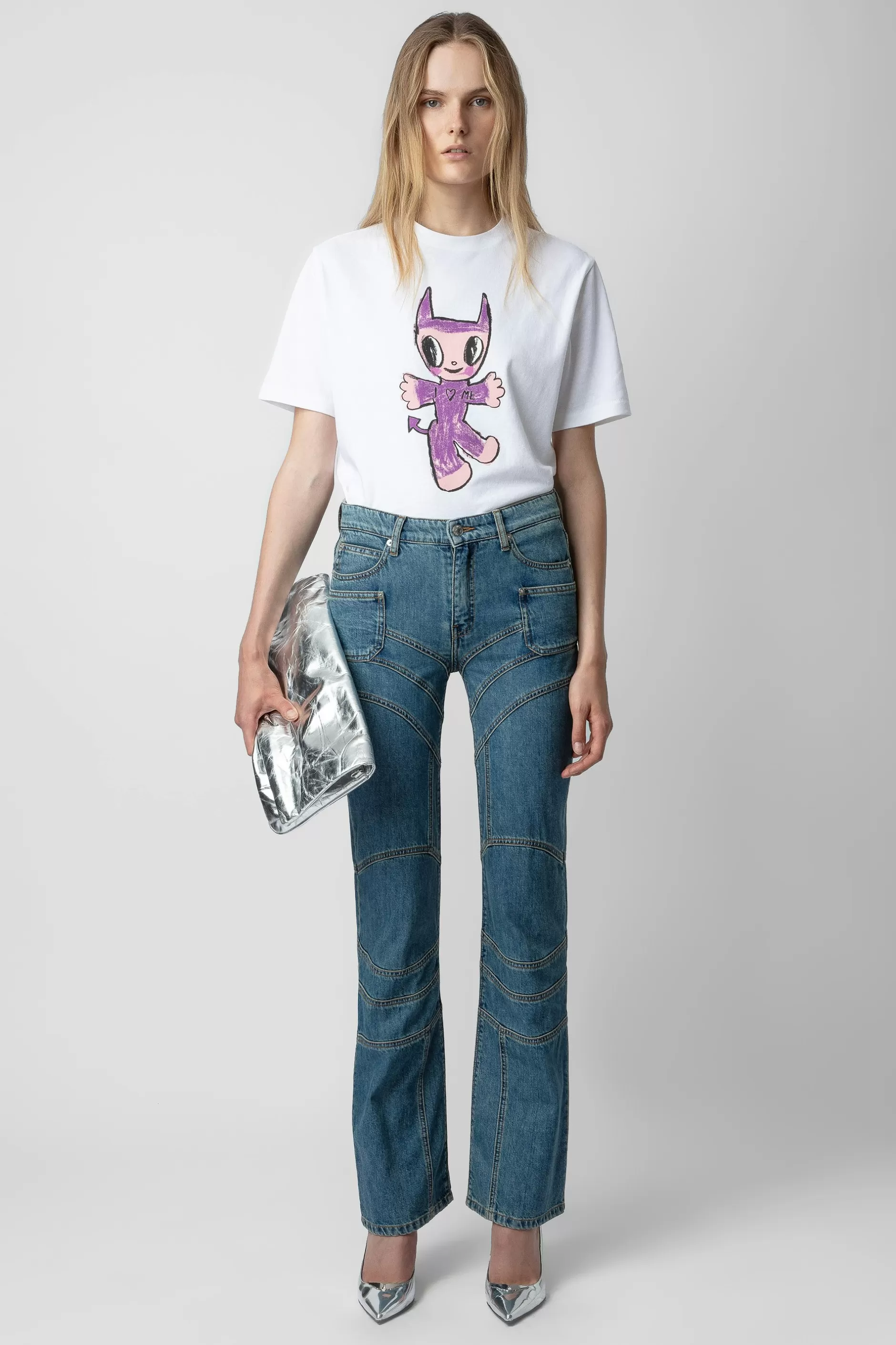 Zadig & Voltaire T-Shirt Edwin Devil Diamante^Femmes T-Shirts