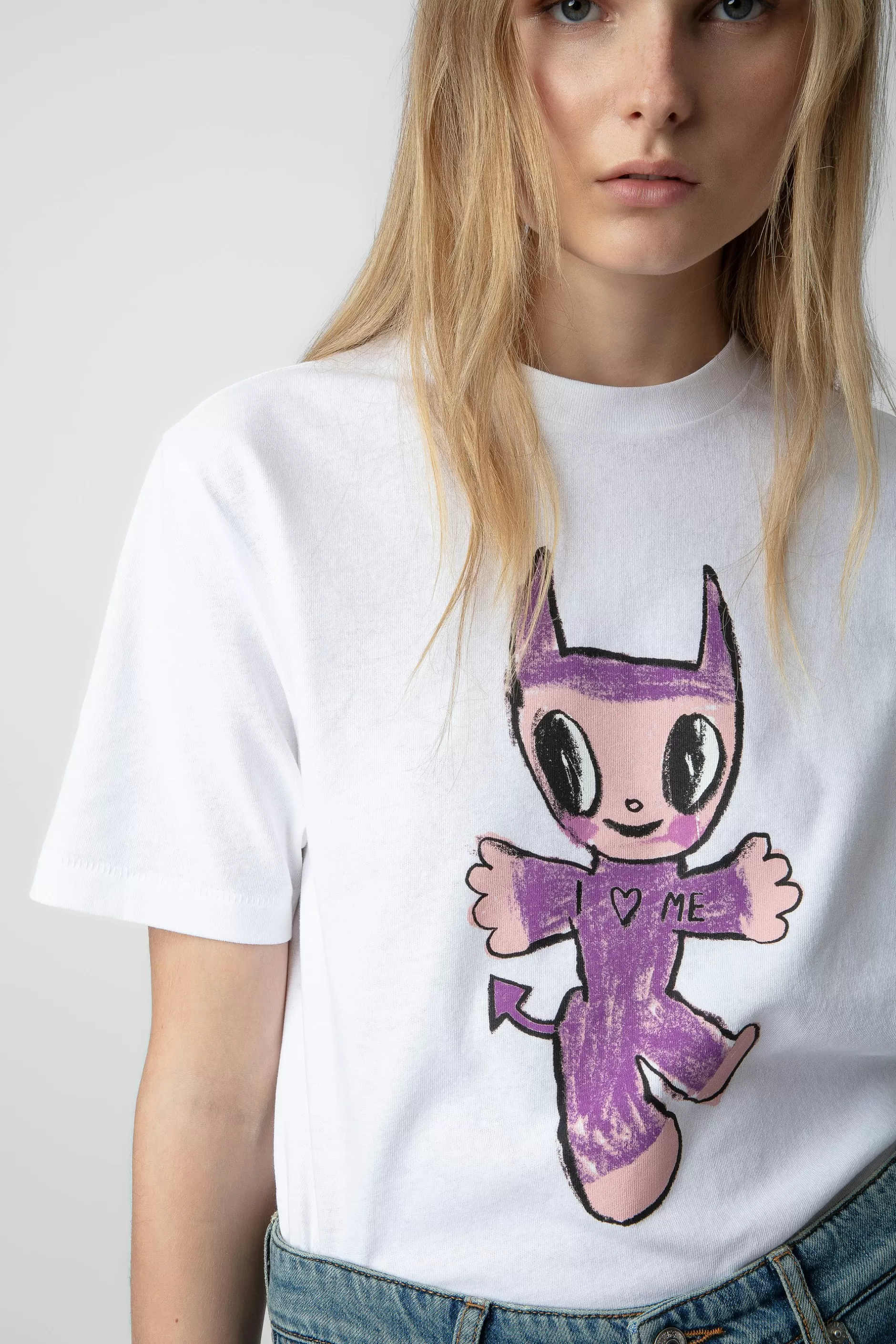 Zadig & Voltaire T-Shirt Edwin Devil Diamante^Femmes T-Shirts