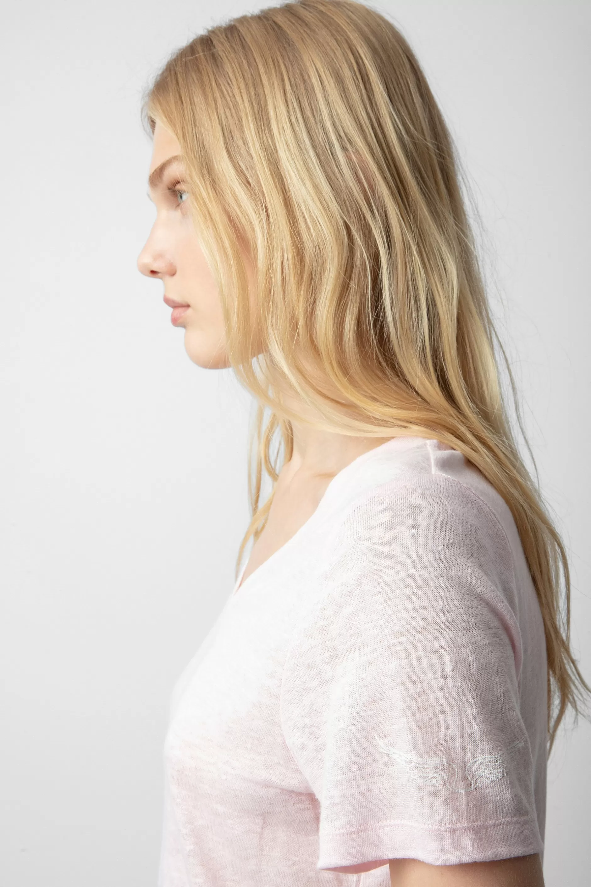 Zadig & Voltaire T-Shirt En Lin Atia Wings^Femmes T-Shirts