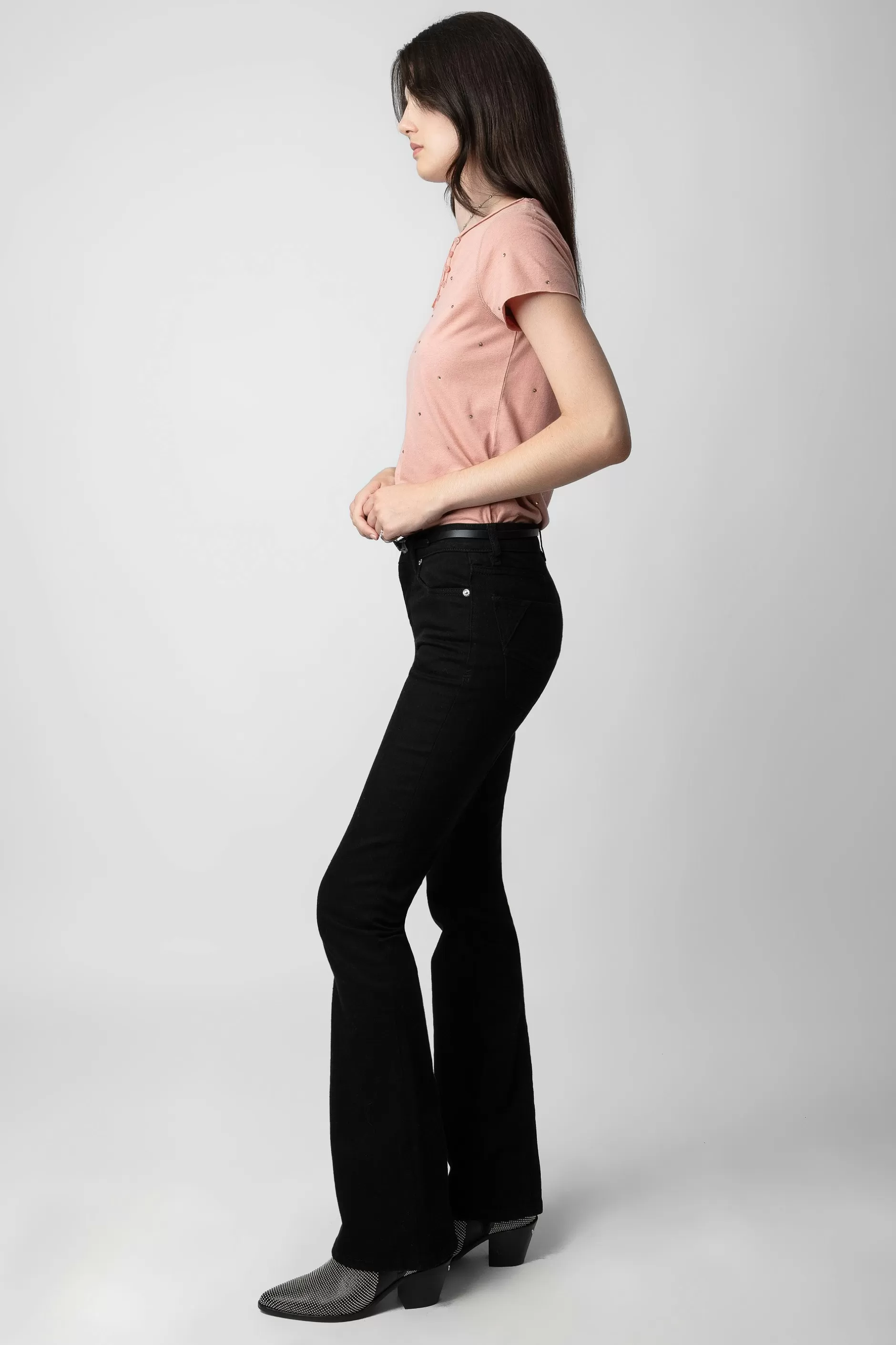 Zadig & Voltaire T-Shirt Henley A Strass^Femmes T-Shirts