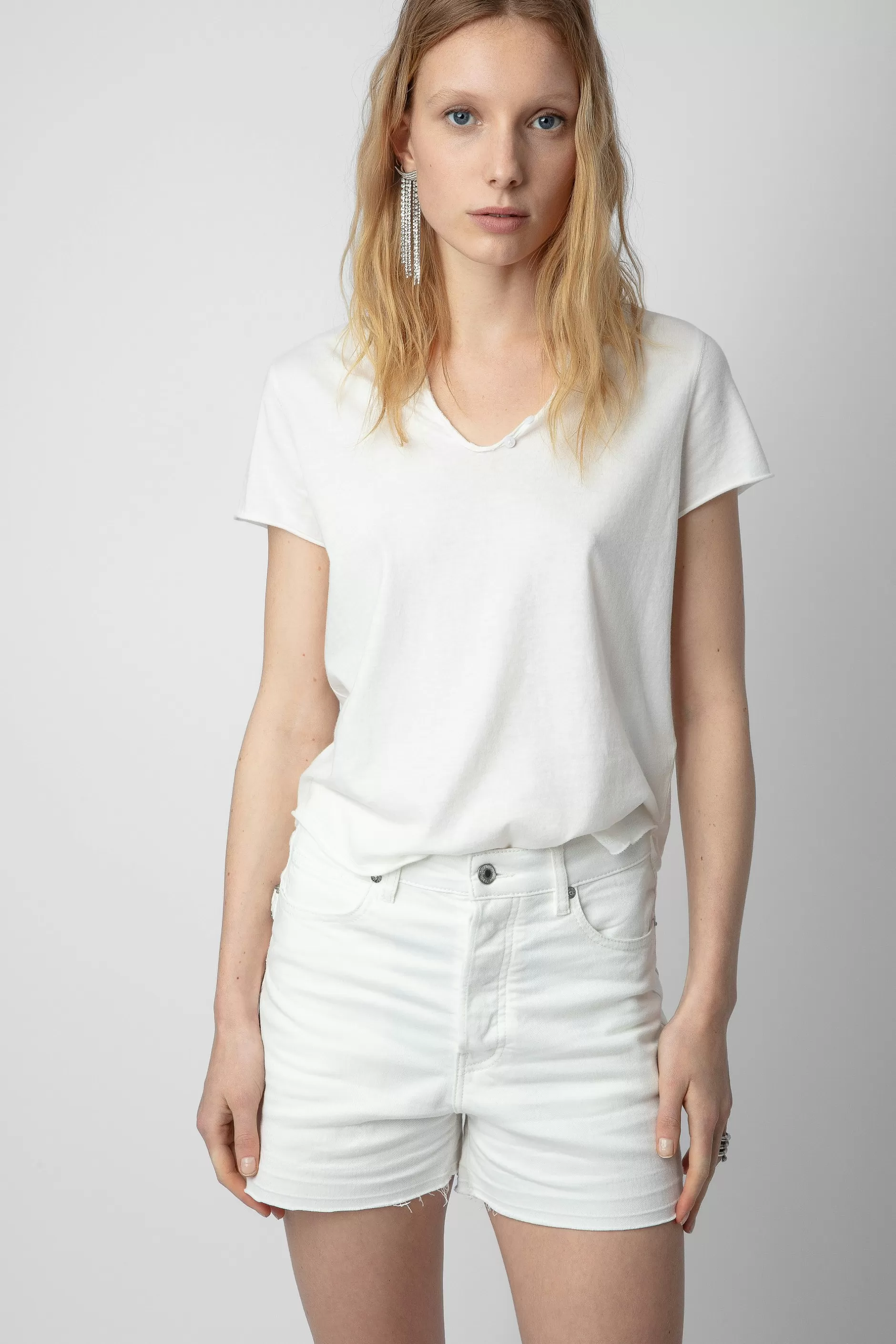 Zadig & Voltaire T-Shirt Henley Ailes^Femmes T-Shirts