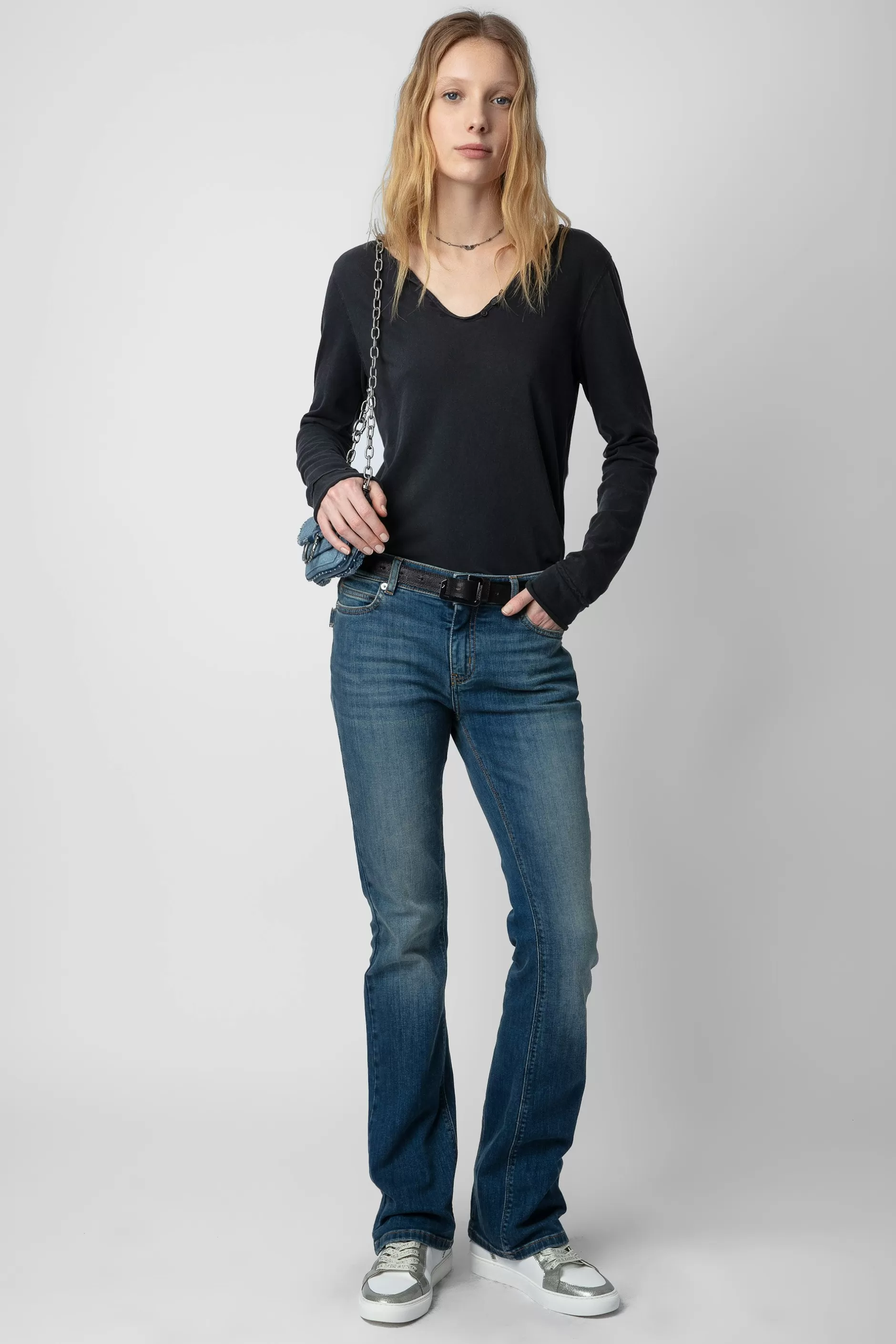 Zadig & Voltaire T-Shirt Henley Ailes De Concert^Femmes T-Shirts