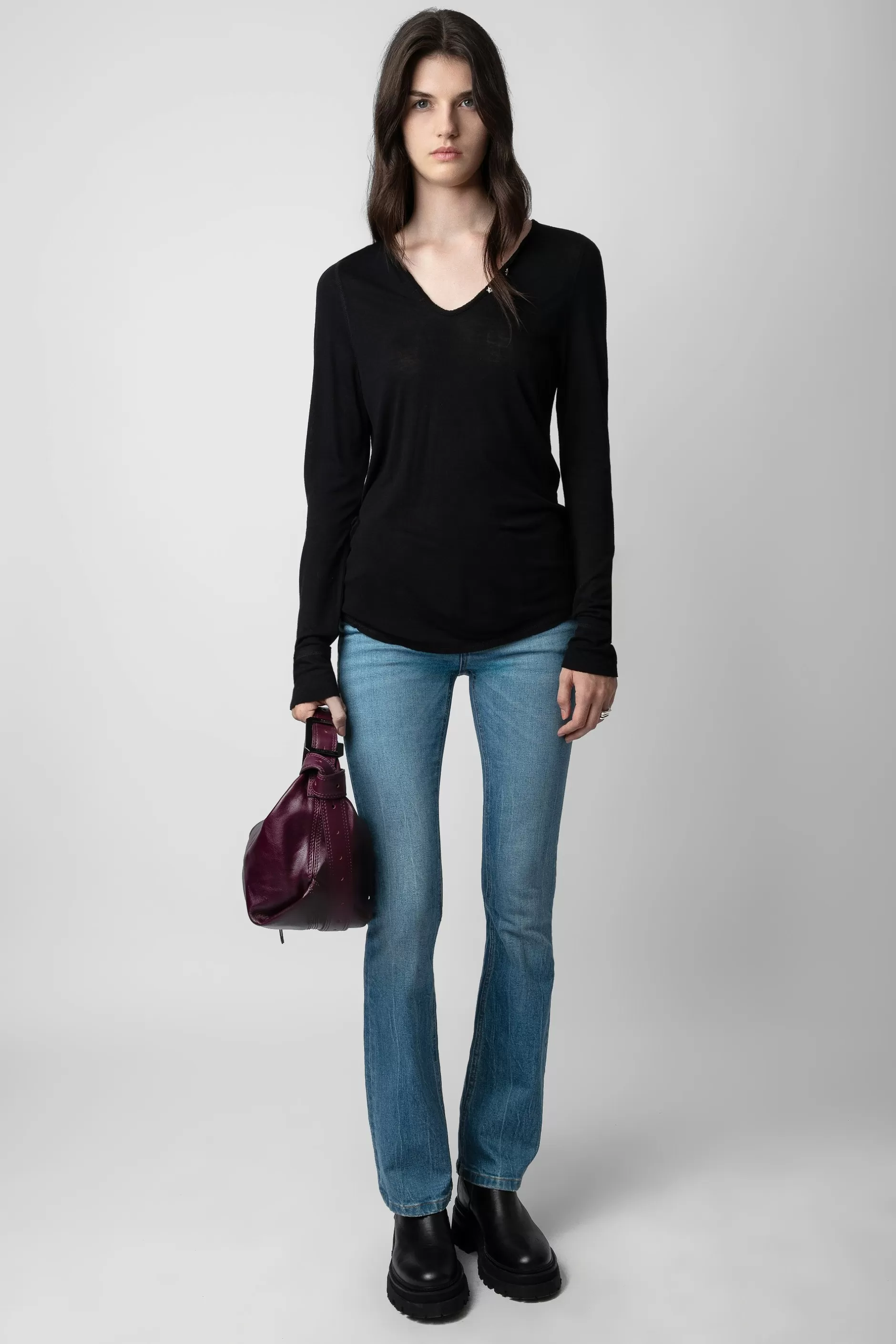 Zadig & Voltaire T-Shirt Henley Bijoux^Femmes T-Shirts