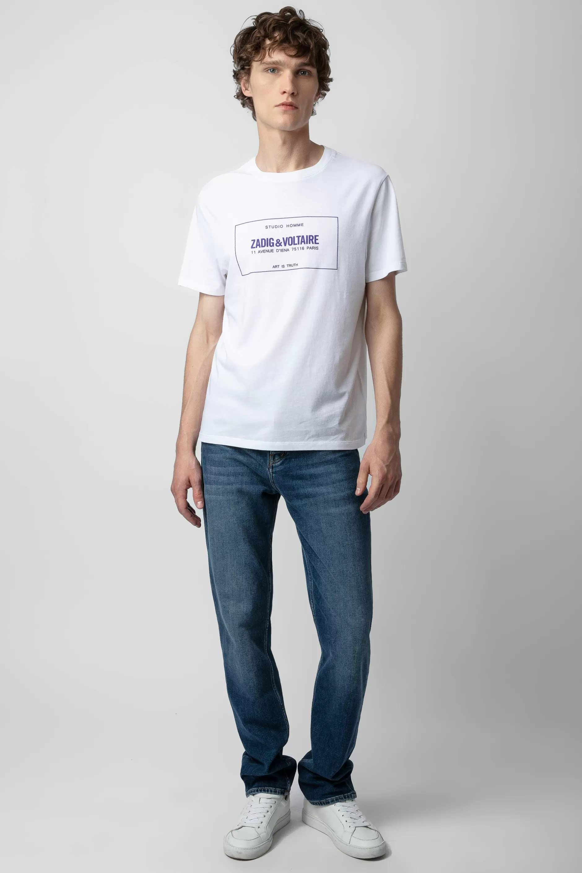 Zadig & Voltaire T-Shirt Insigne Ted^Hommes T-Shirts