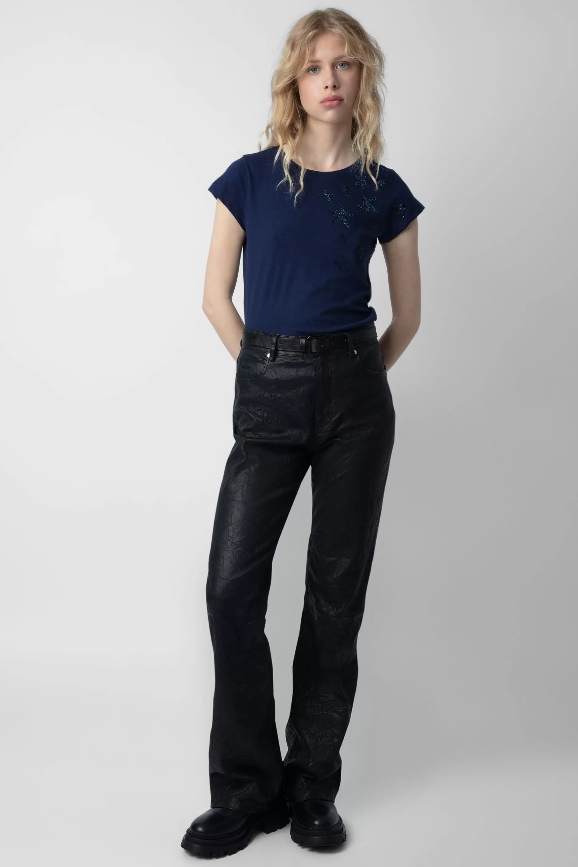 Zadig & Voltaire T-Shirt Skinny Etoiles Strass^Femmes T-Shirts