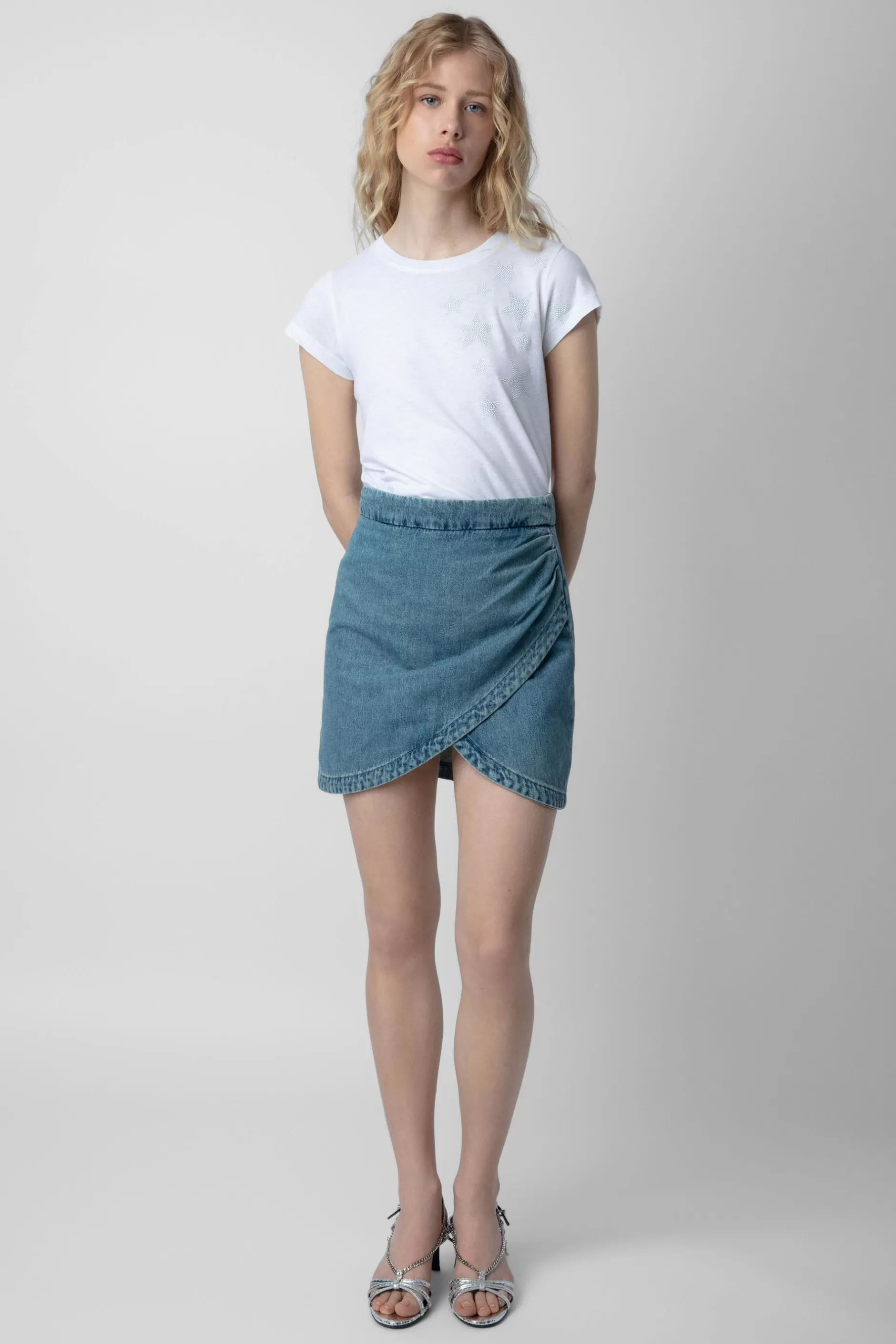 Zadig & Voltaire T-Shirt Skinny Etoiles Strass^Femmes T-Shirts
