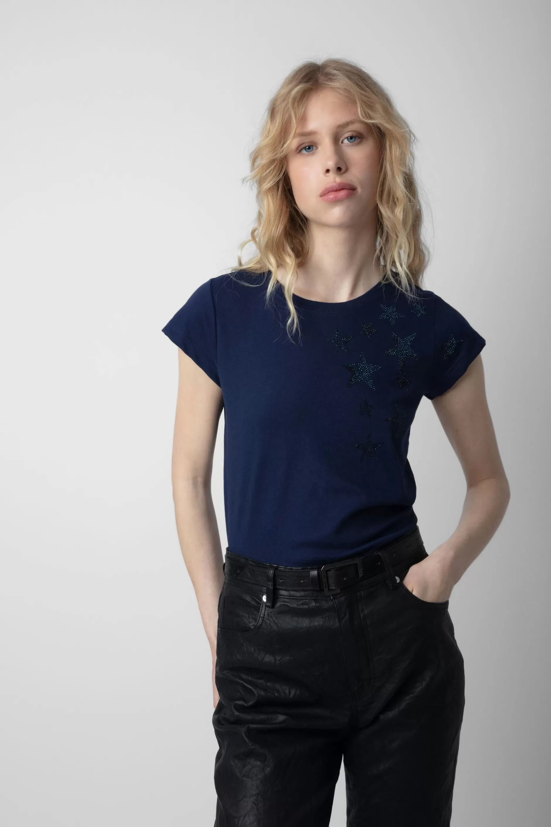 Zadig & Voltaire T-Shirt Skinny Etoiles Strass^Femmes T-Shirts