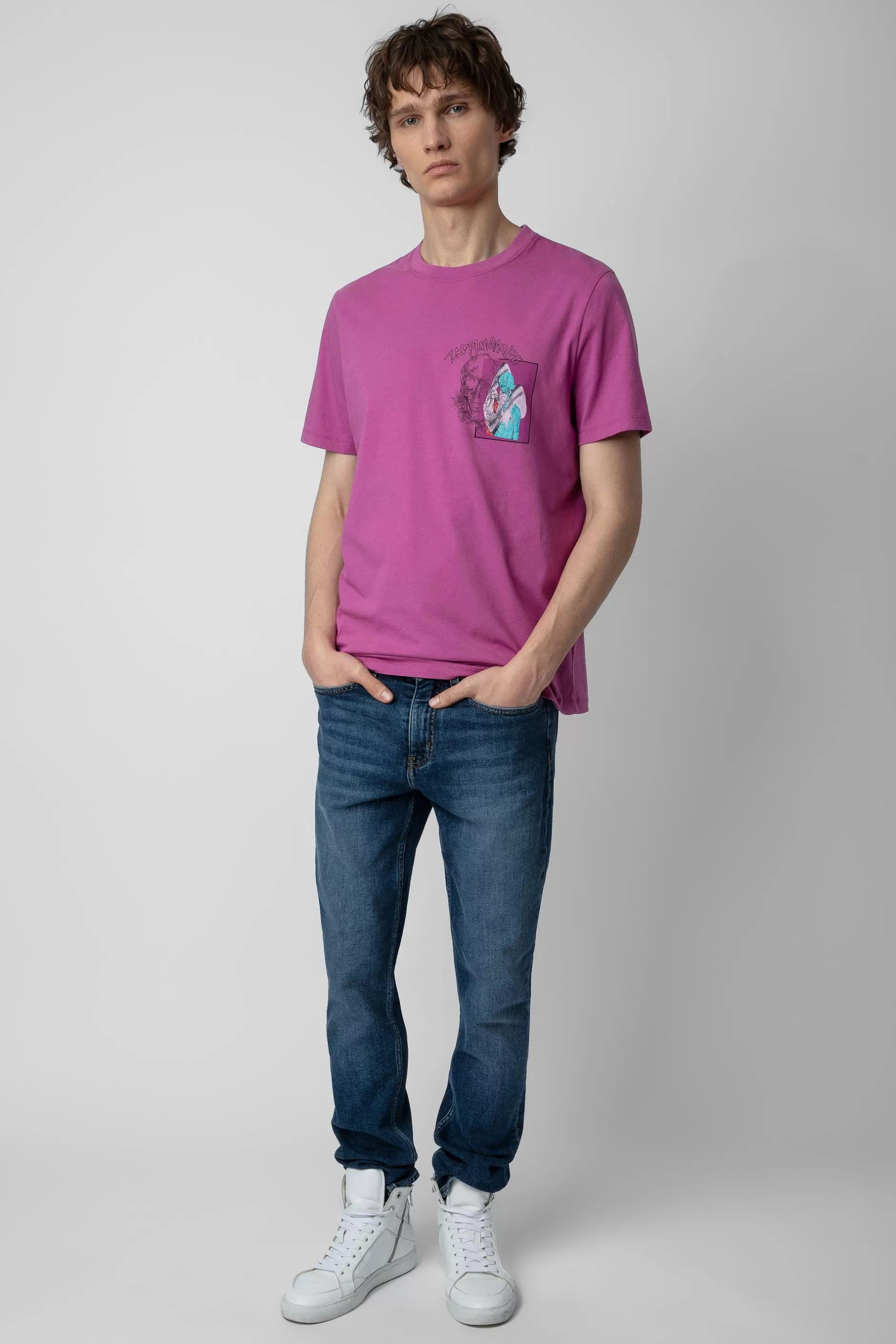 Zadig & Voltaire T-Shirt Ted A Imprime Photo^Hommes T-Shirts