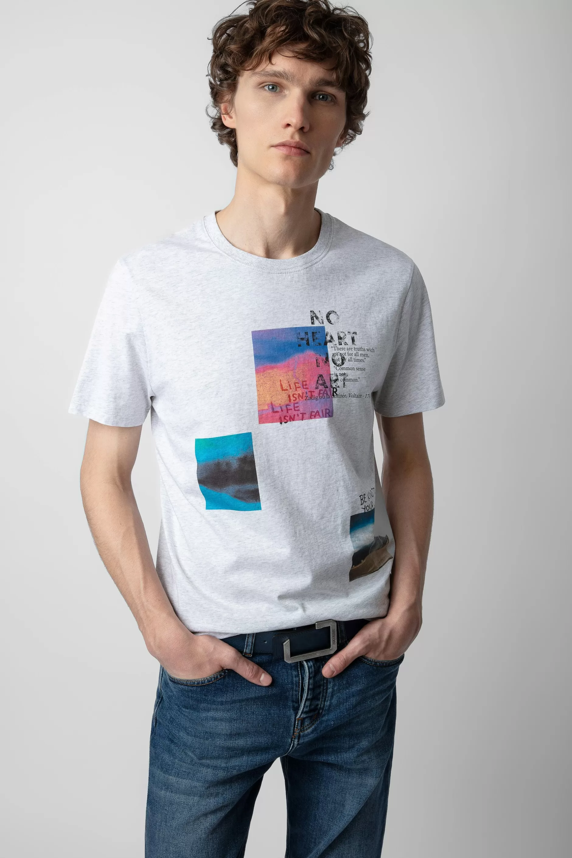 Zadig & Voltaire T-Shirt Ted A Imprime Photo^Hommes T-Shirts