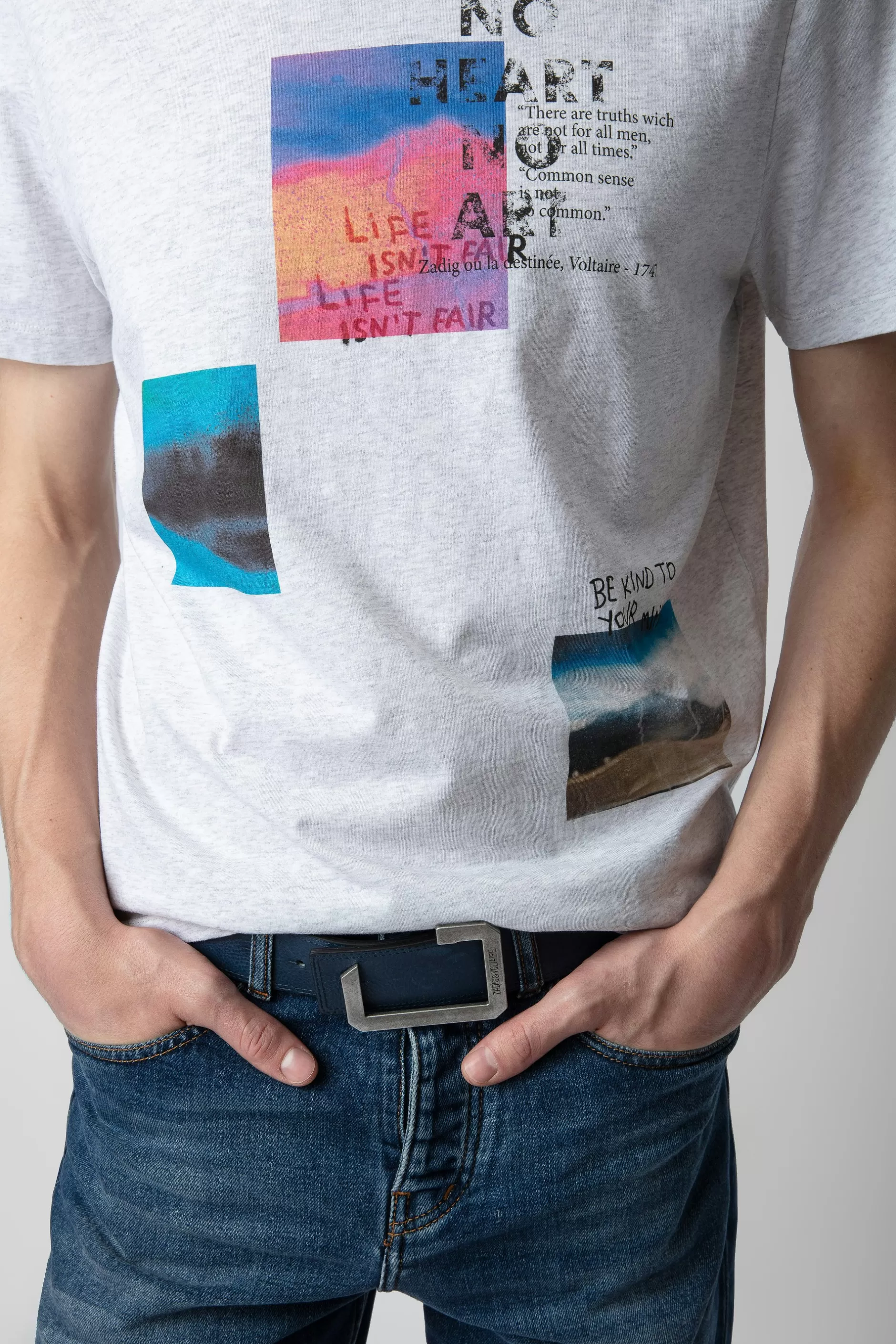 Zadig & Voltaire T-Shirt Ted A Imprime Photo^Hommes T-Shirts