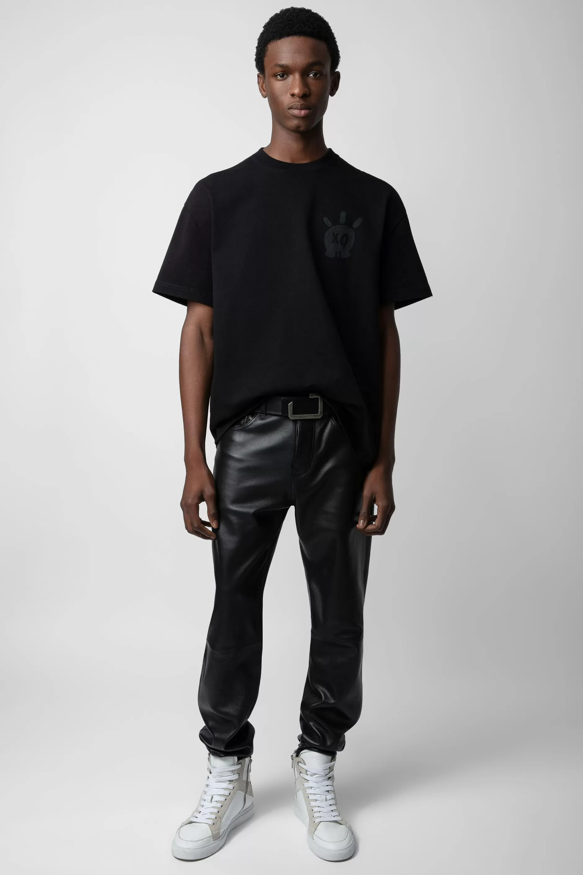 Zadig & Voltaire T-Shirt Tete De Mort En Peluche^Hommes T-Shirts