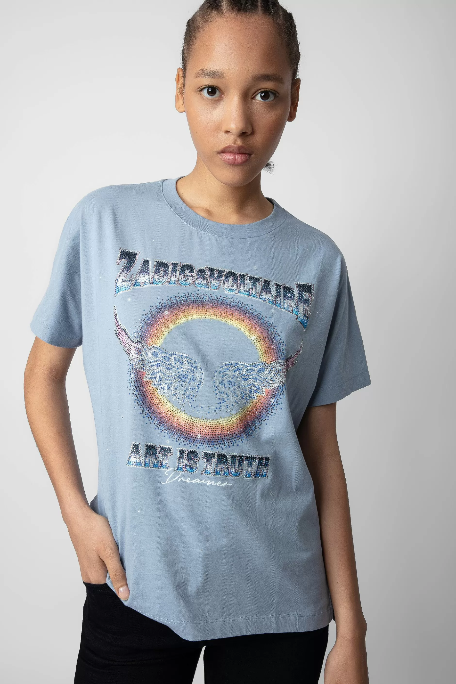 Zadig & Voltaire T-Shirt Tommer Diamante^Femmes T-Shirts