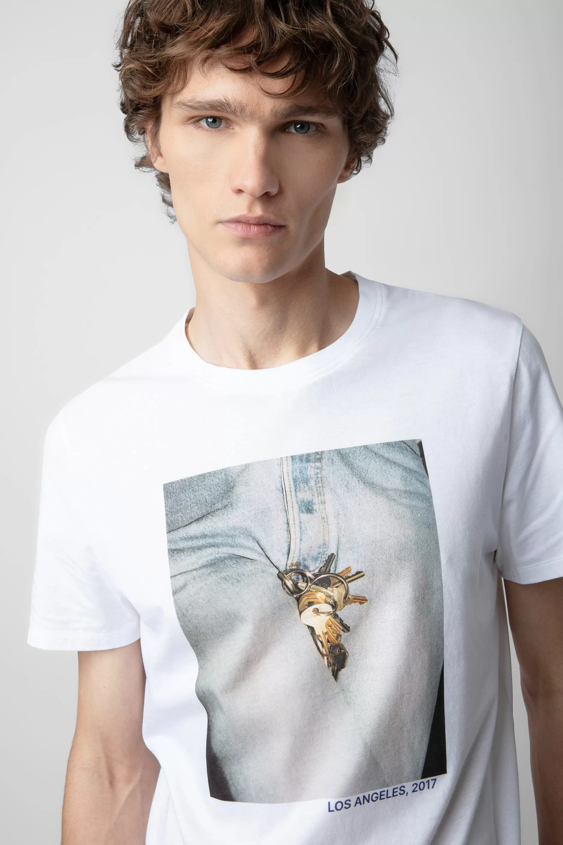 Zadig & Voltaire T-Shirt Tommy A Imprime Photo^Hommes T-Shirts