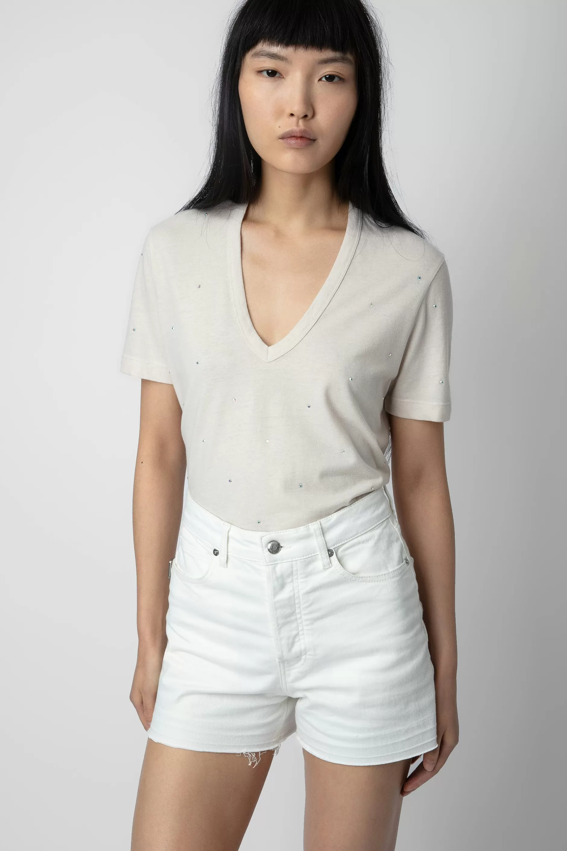 Zadig & Voltaire T-Shirt Wassa Diamante^Femmes T-Shirts