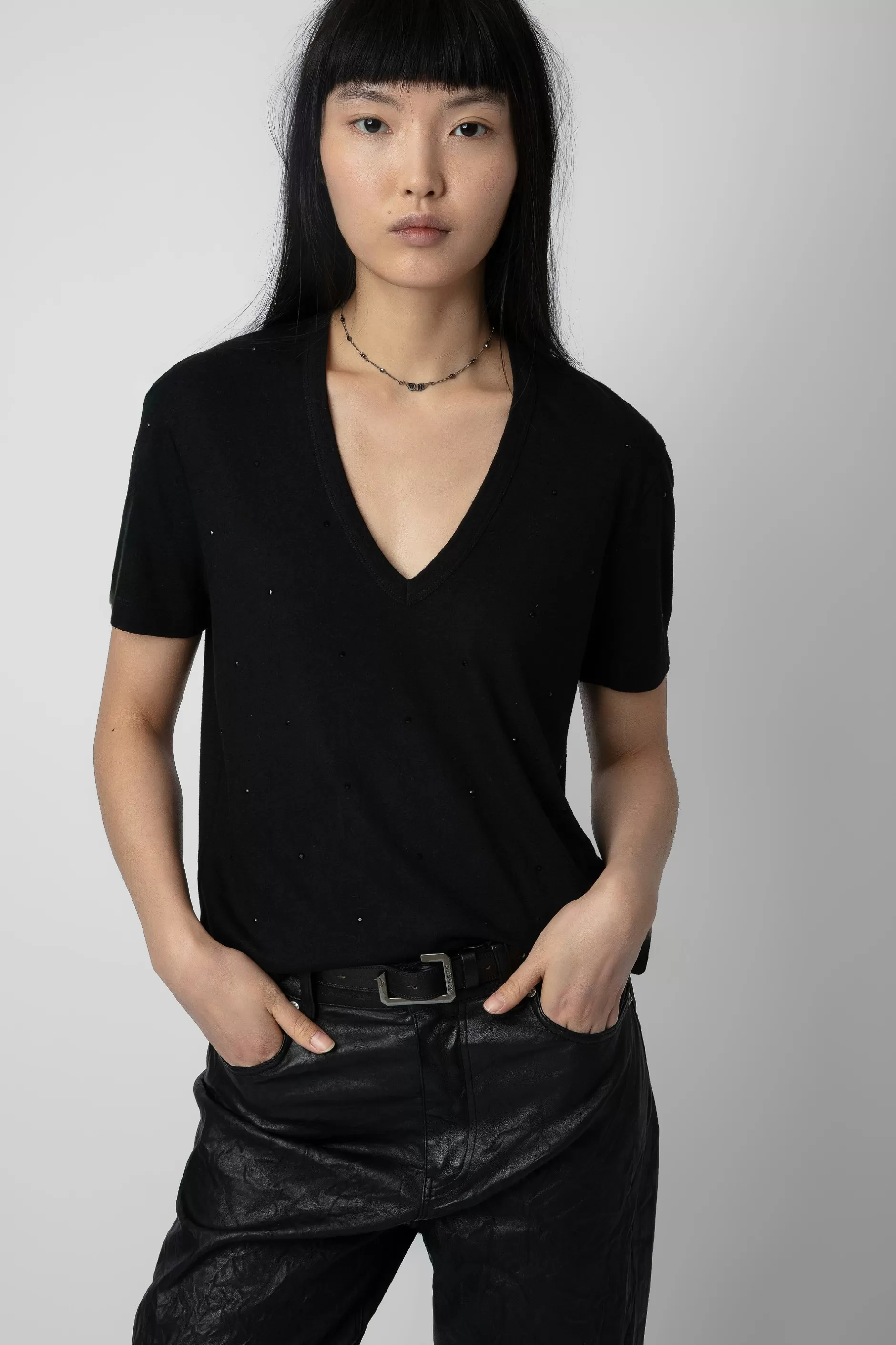 Zadig & Voltaire T-Shirt Wassa Diamante^Femmes T-Shirts
