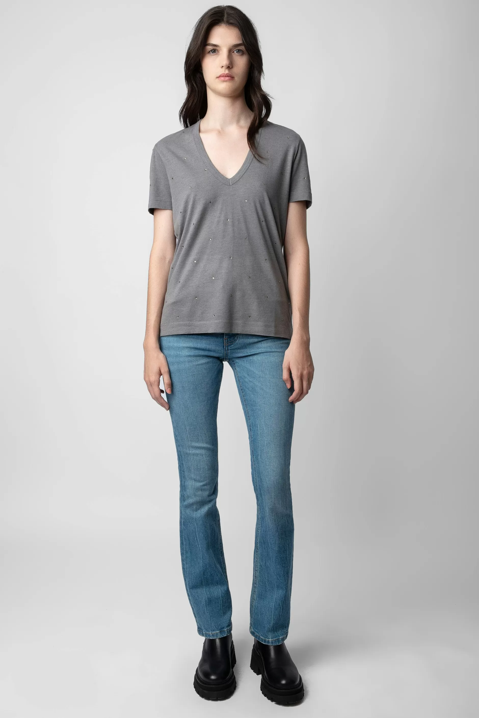 Zadig & Voltaire T-Shirt Wassa Diamante^Femmes T-Shirts