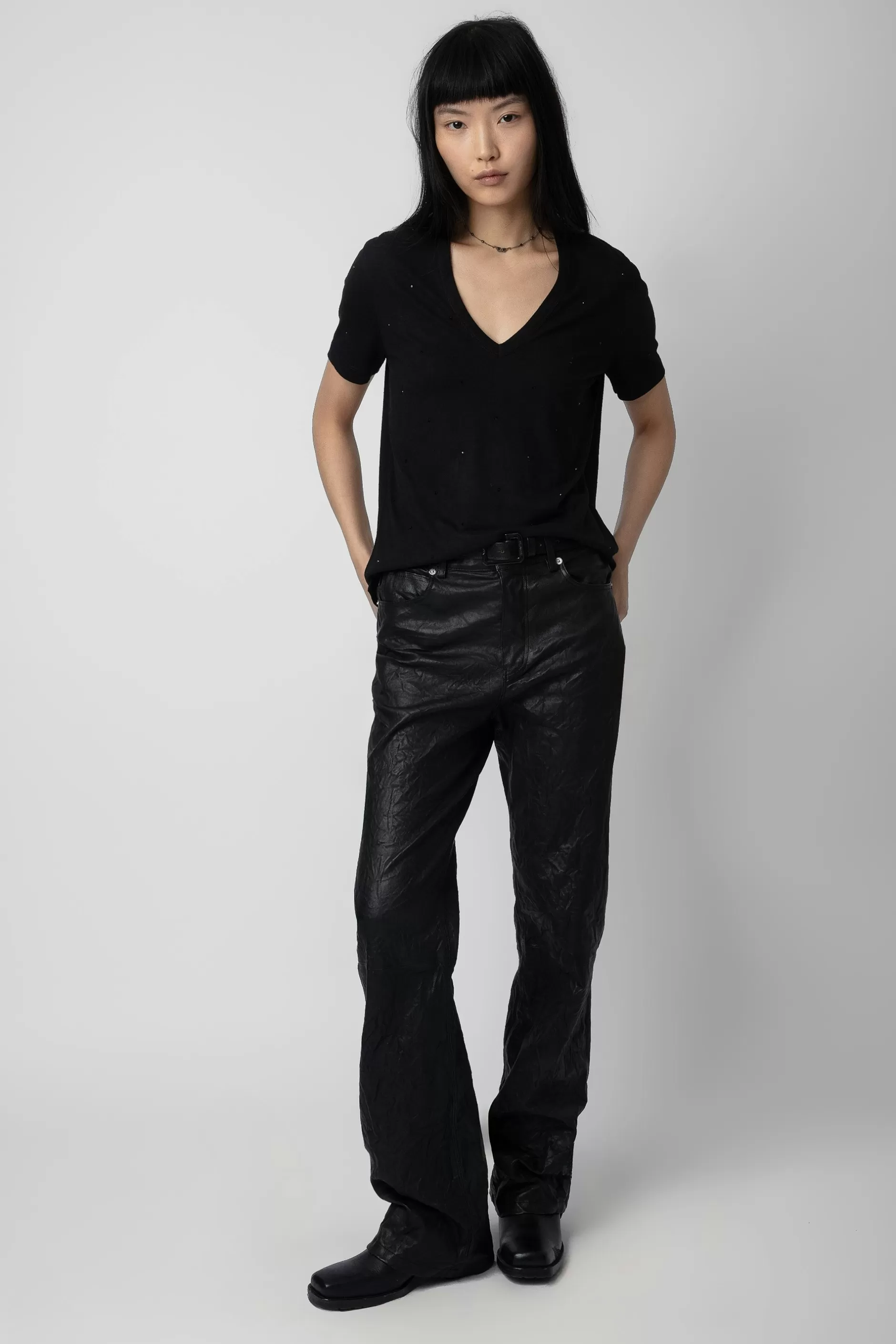 Zadig & Voltaire T-Shirt Wassa Diamante^Femmes T-Shirts