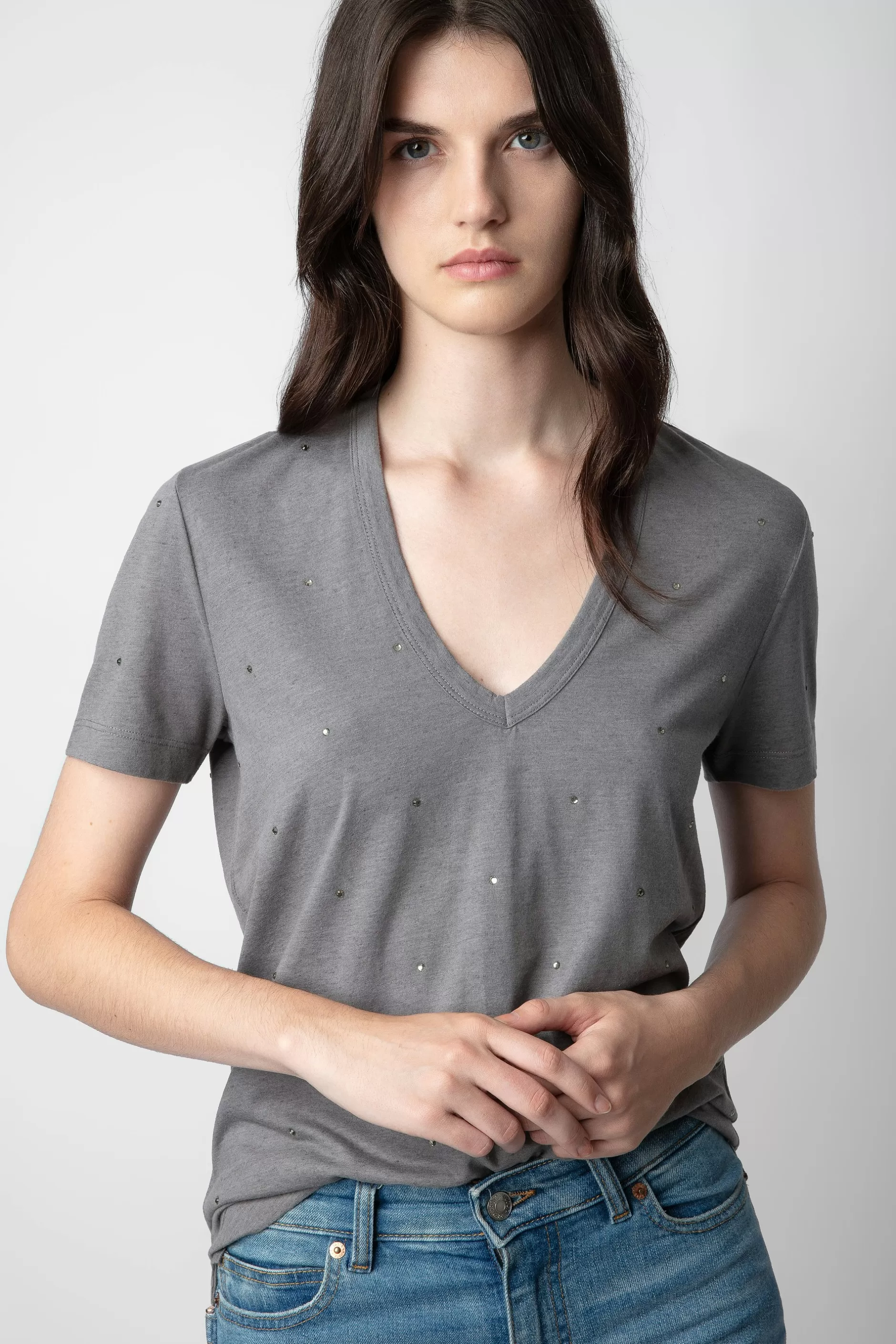 Zadig & Voltaire T-Shirt Wassa Diamante^Femmes T-Shirts