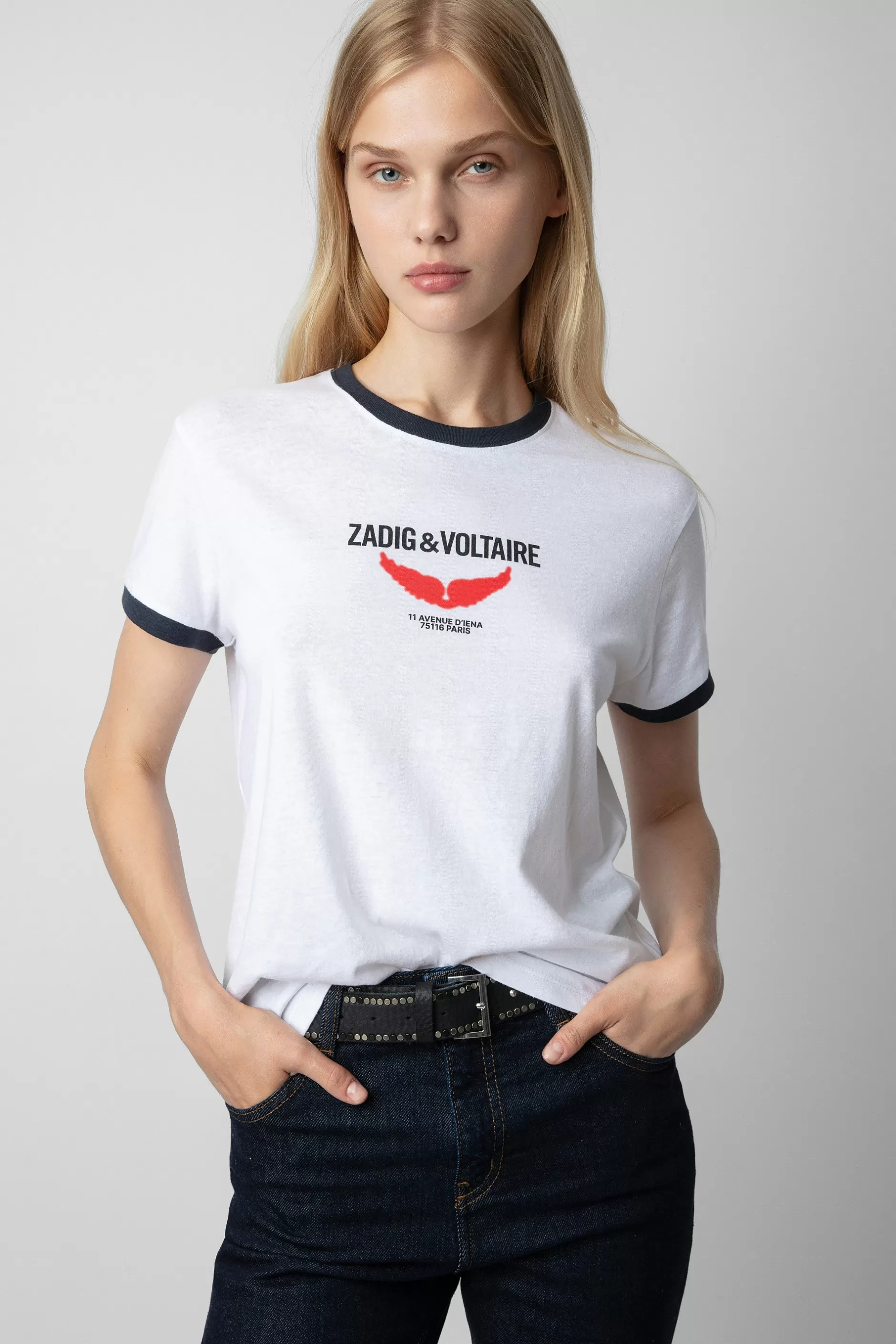Zadig & Voltaire T-Shirt Zoe Ailes Liberte^Femmes T-Shirts