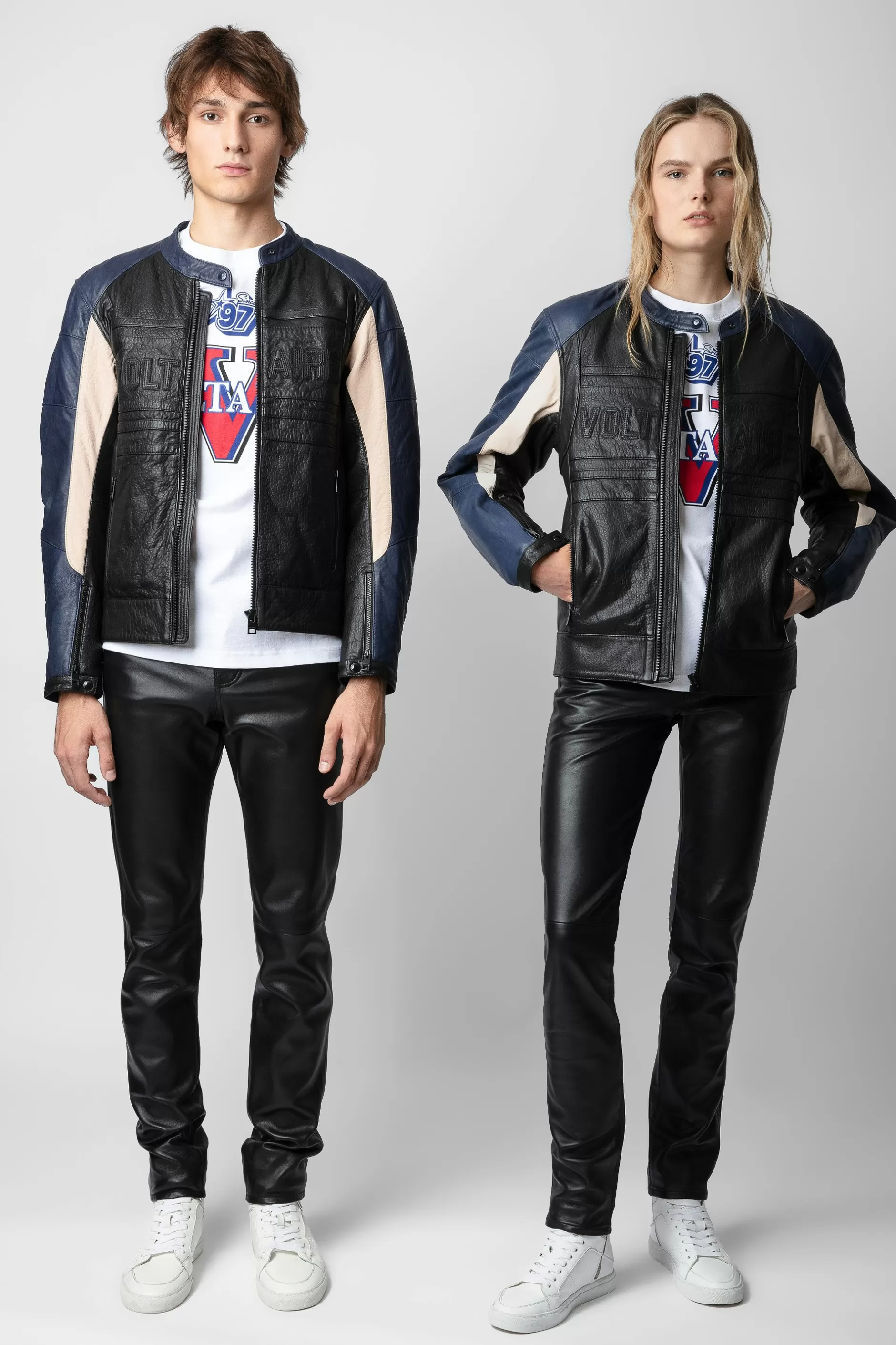 Zadig & Voltaire Veste En Cuir De Motard Tardif^Femmes Unisexe