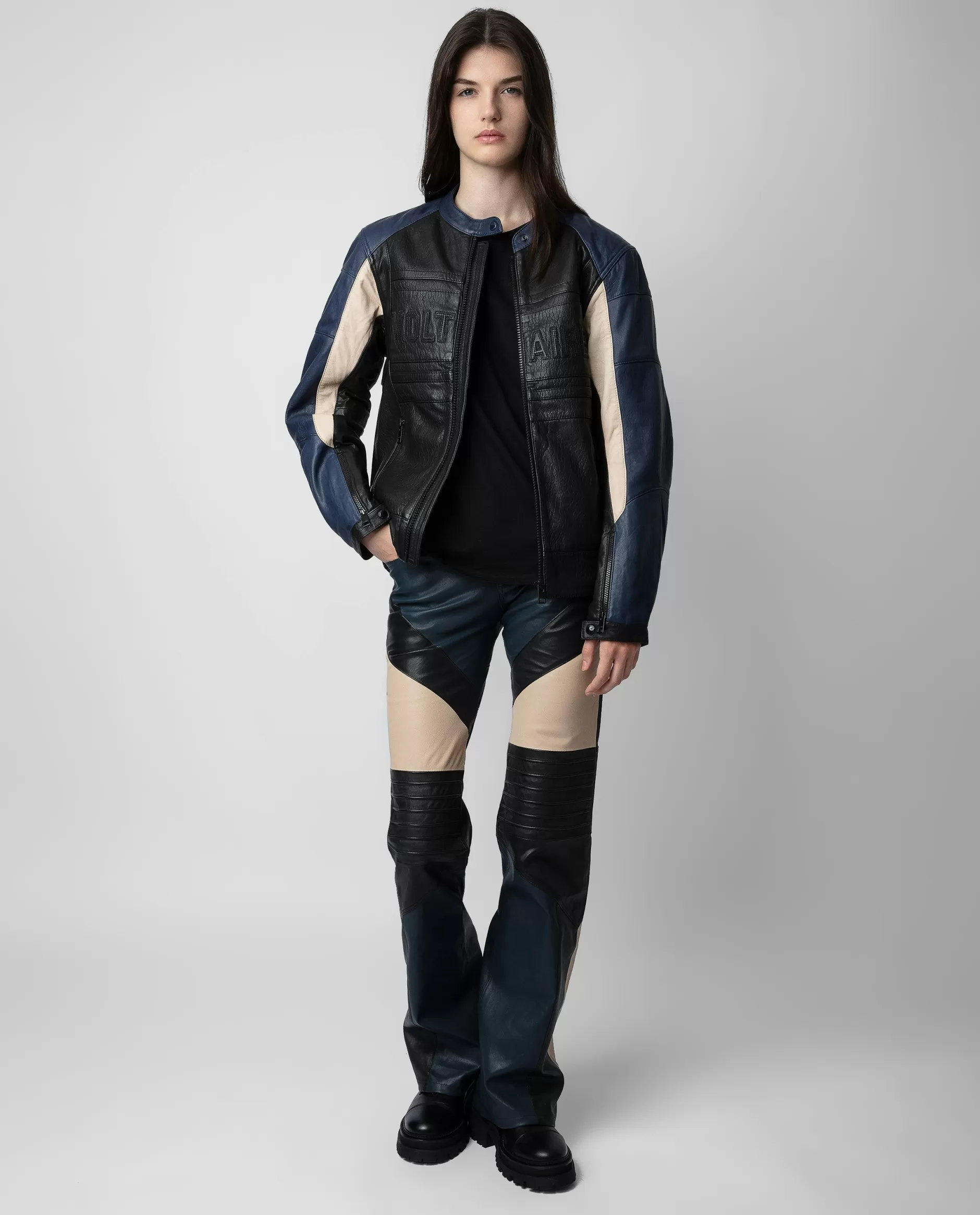 Zadig & Voltaire Veste En Cuir De Motard Tardif^Femmes Unisexe