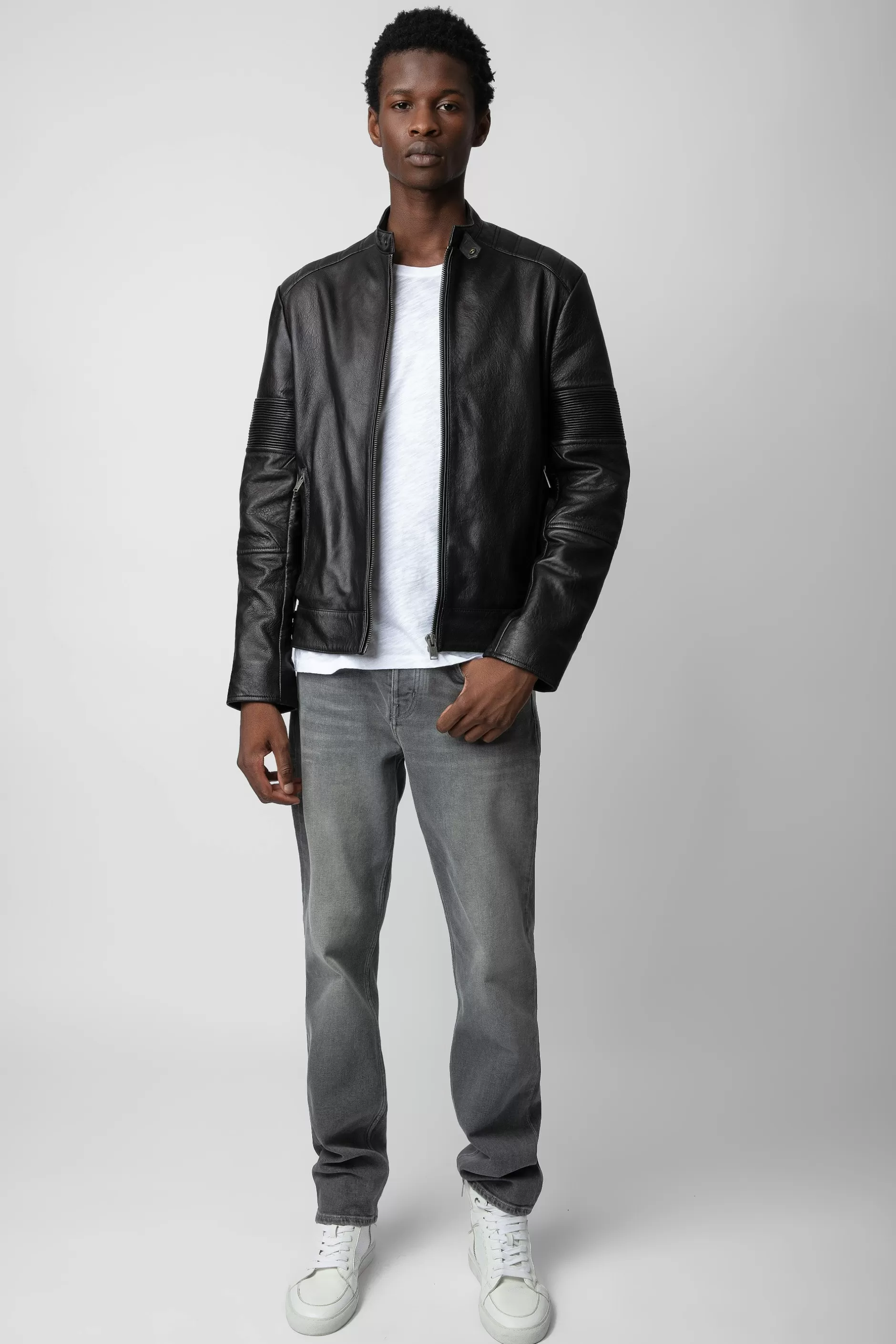 Zadig & Voltaire Veste En Cuir Maigre^Hommes Manteaux Et Vestes