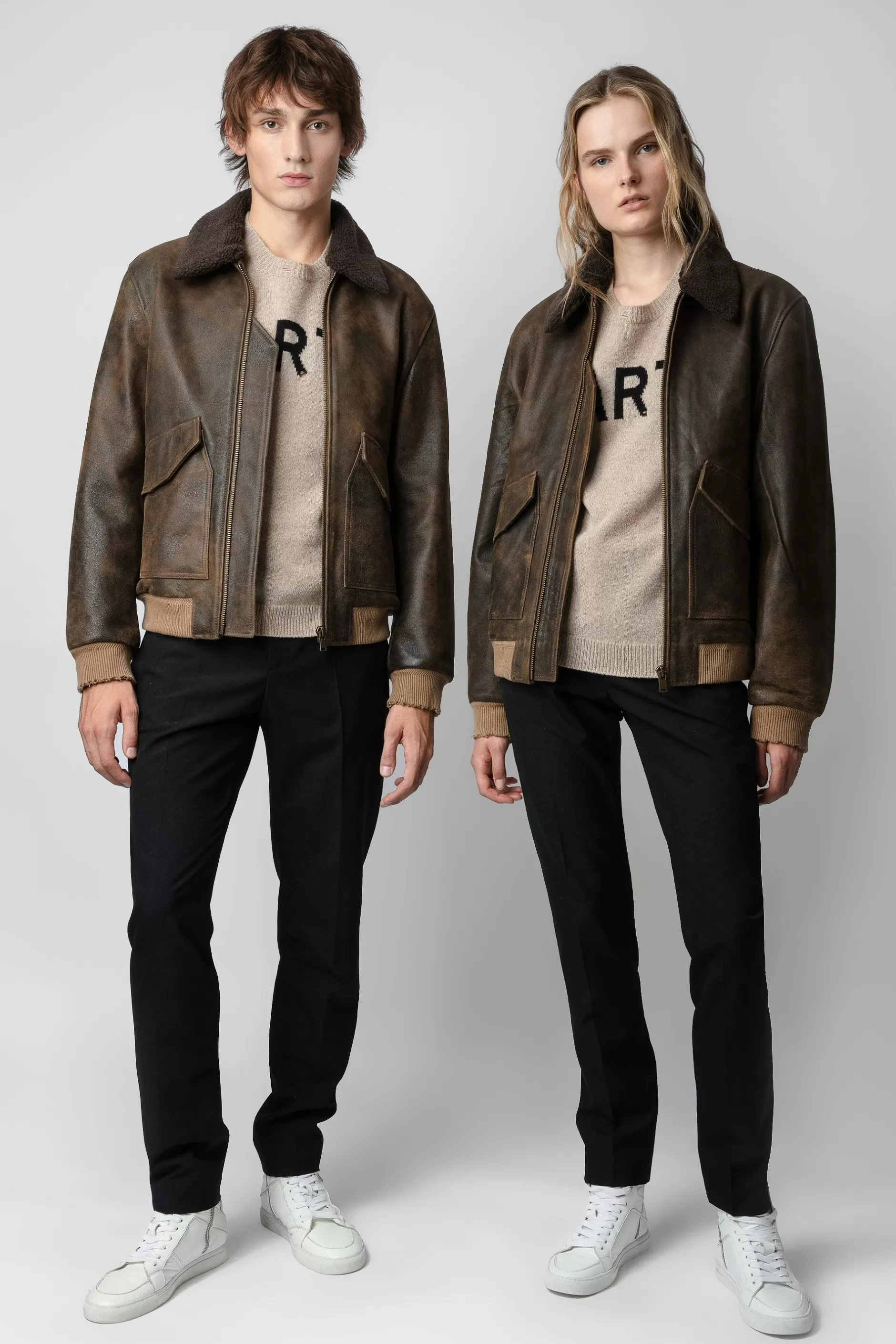 Zadig & Voltaire Veste En Cuir Mate^Hommes Manteaux Et Vestes