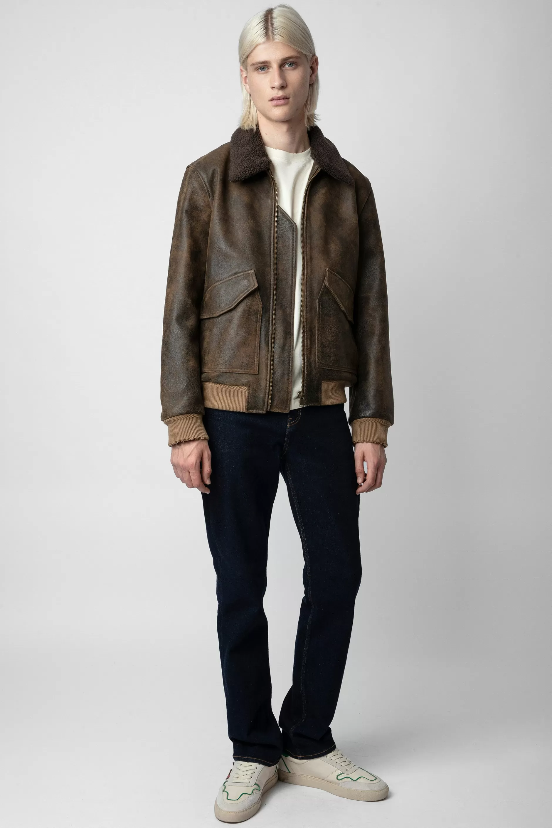 Zadig & Voltaire Veste En Cuir Mate^Hommes Manteaux Et Vestes