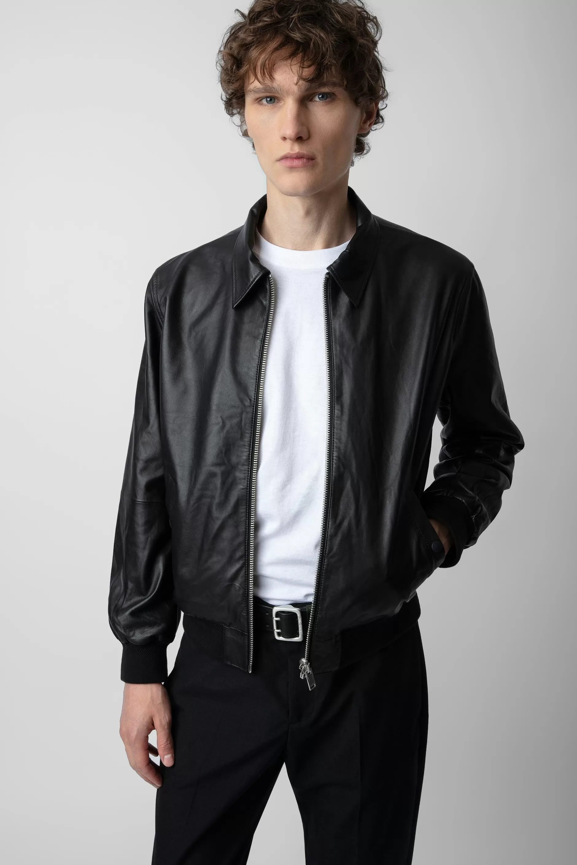 Zadig & Voltaire Veste En Cuir Mate^Hommes Manteaux Et Vestes