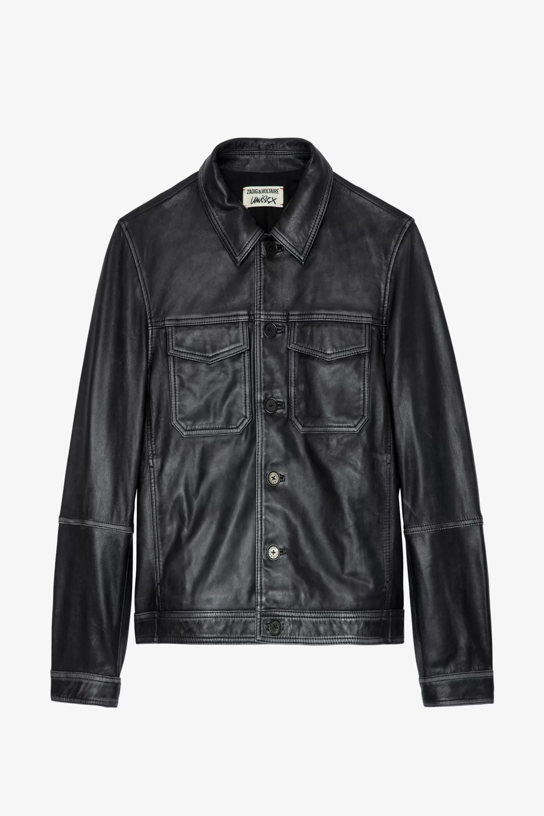 Zadig & Voltaire Veste En Cuir Vintage Lasso^Hommes Manteaux Et Vestes