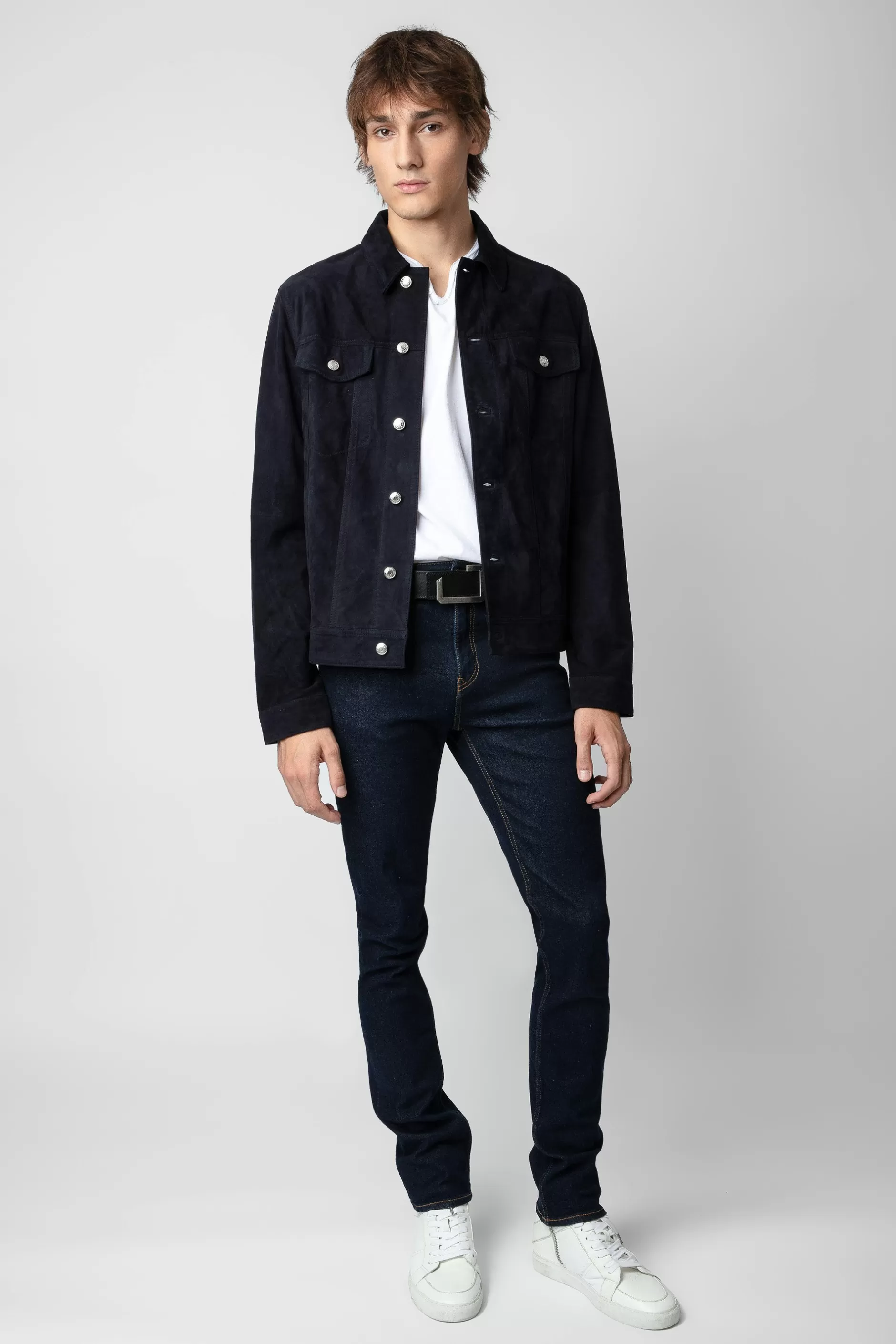Zadig & Voltaire Veste En Daim Base^Hommes Manteaux Et Vestes