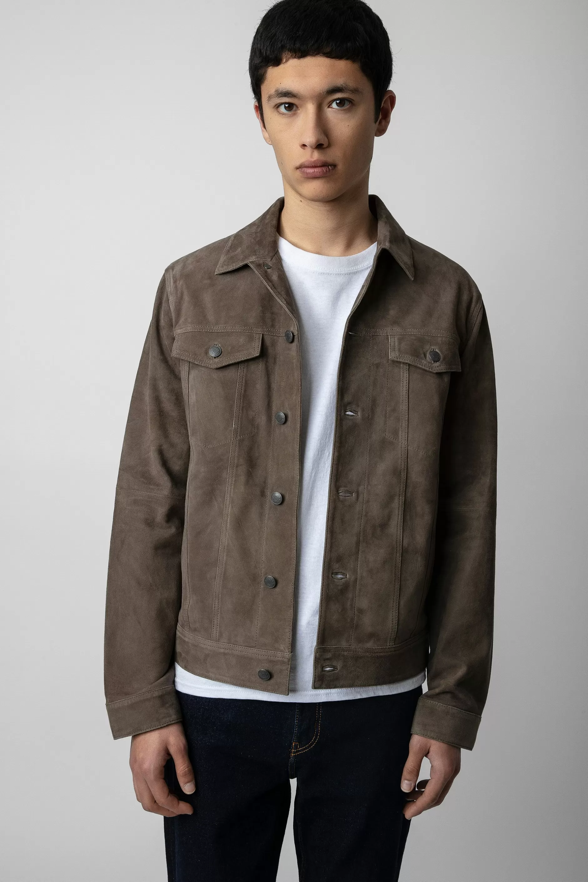 Zadig & Voltaire Veste En Daim Base^Hommes Manteaux Et Vestes