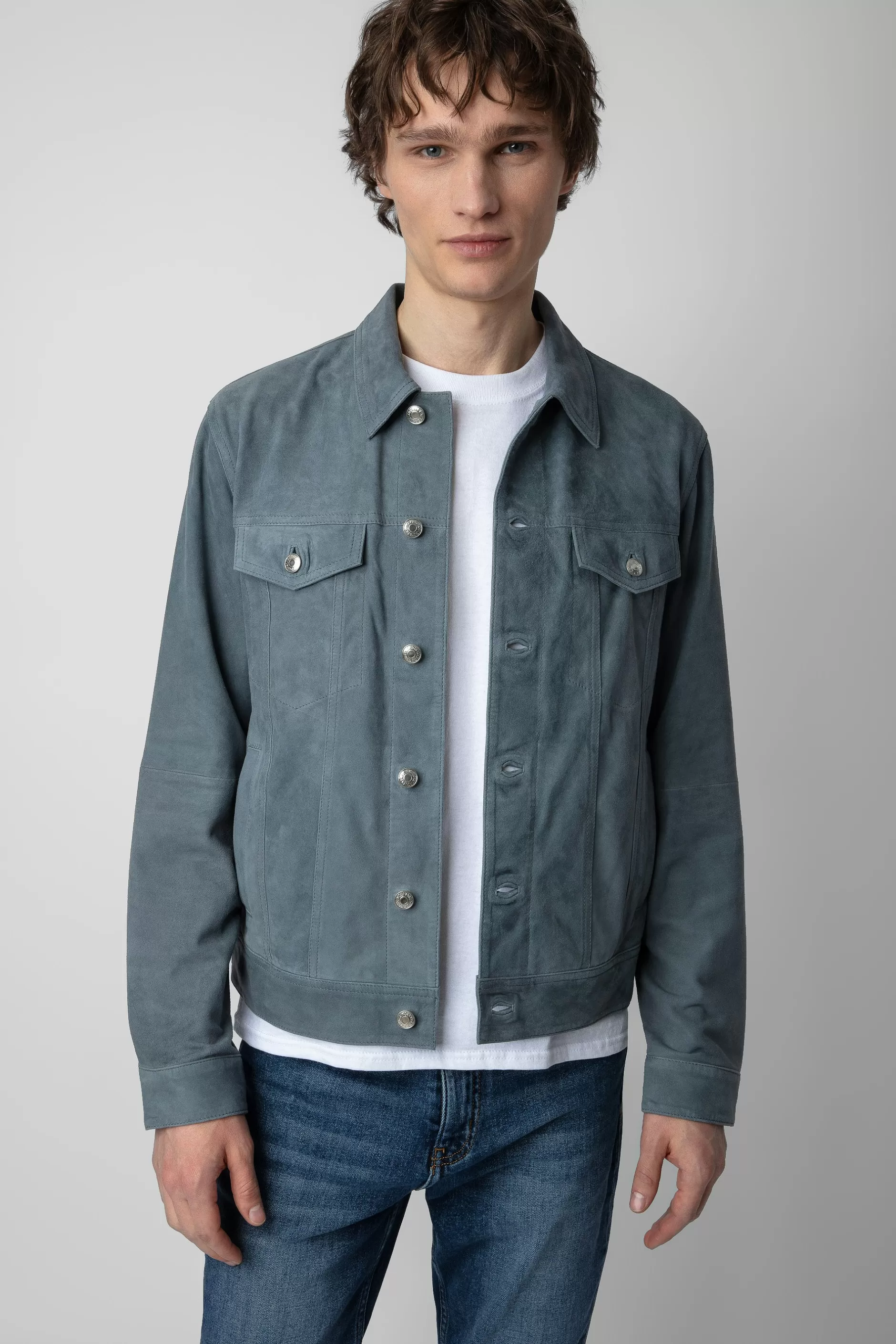Zadig & Voltaire Veste En Daim Base^Hommes Manteaux Et Vestes