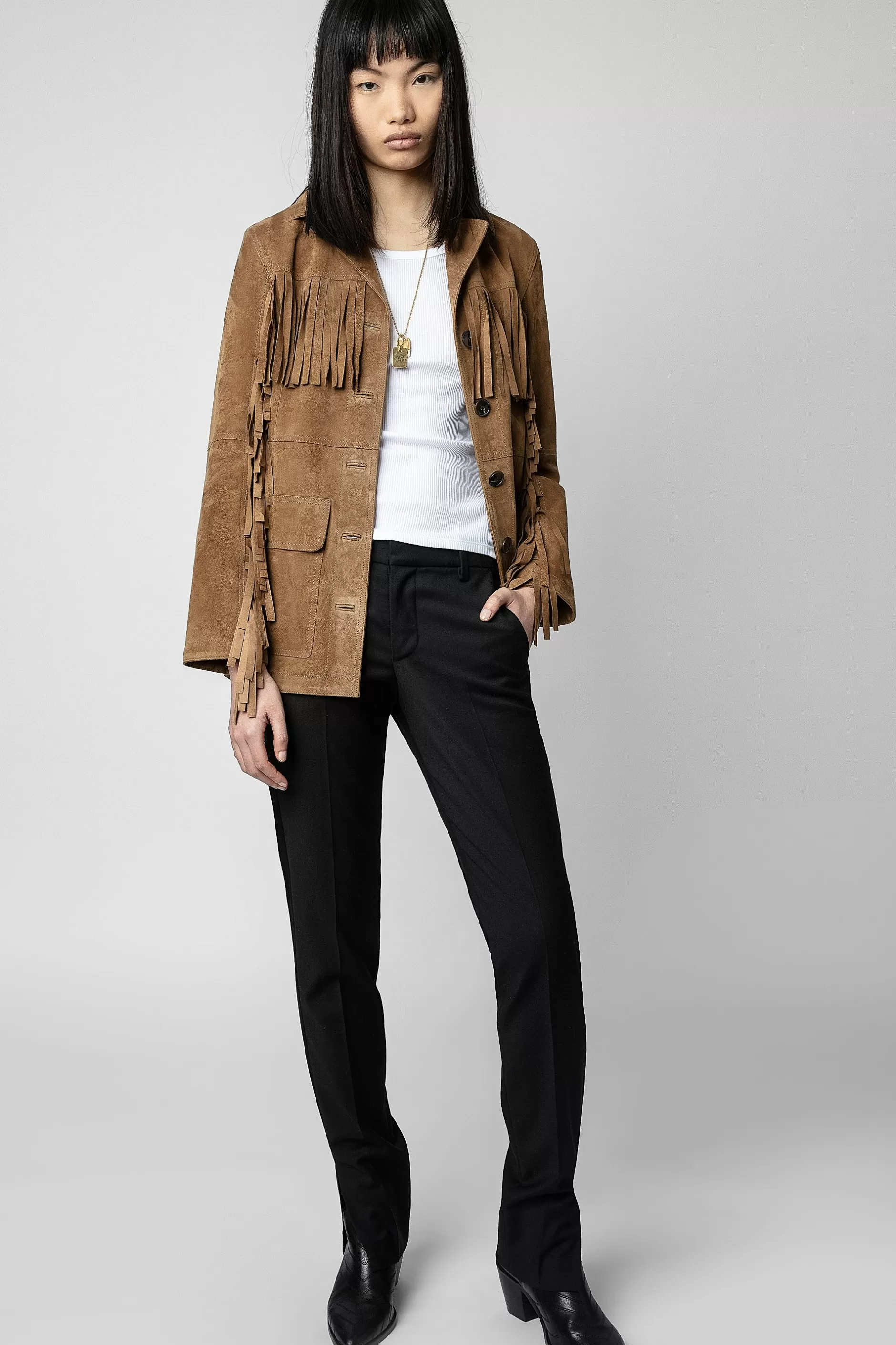 Zadig & Voltaire Veste En Daim Lala^Femmes Manteaux Et Vestes