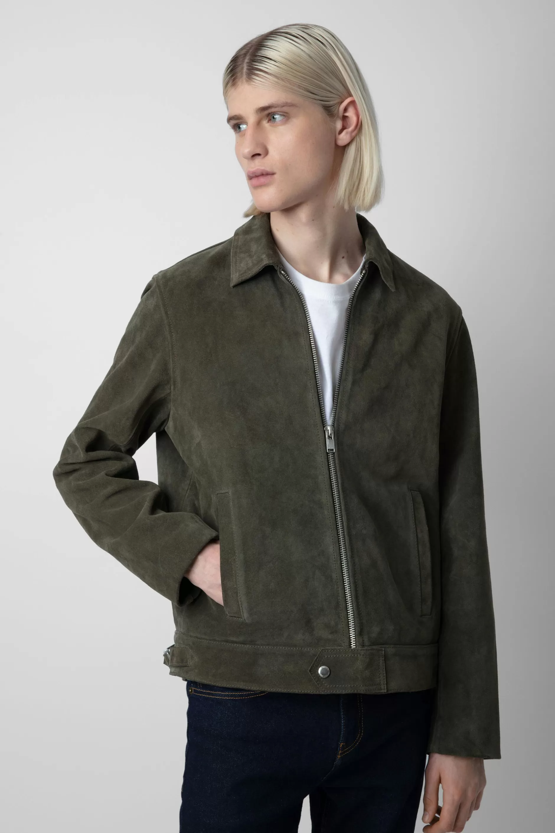Zadig & Voltaire Veste En Daim Maigre^Hommes Manteaux Et Vestes