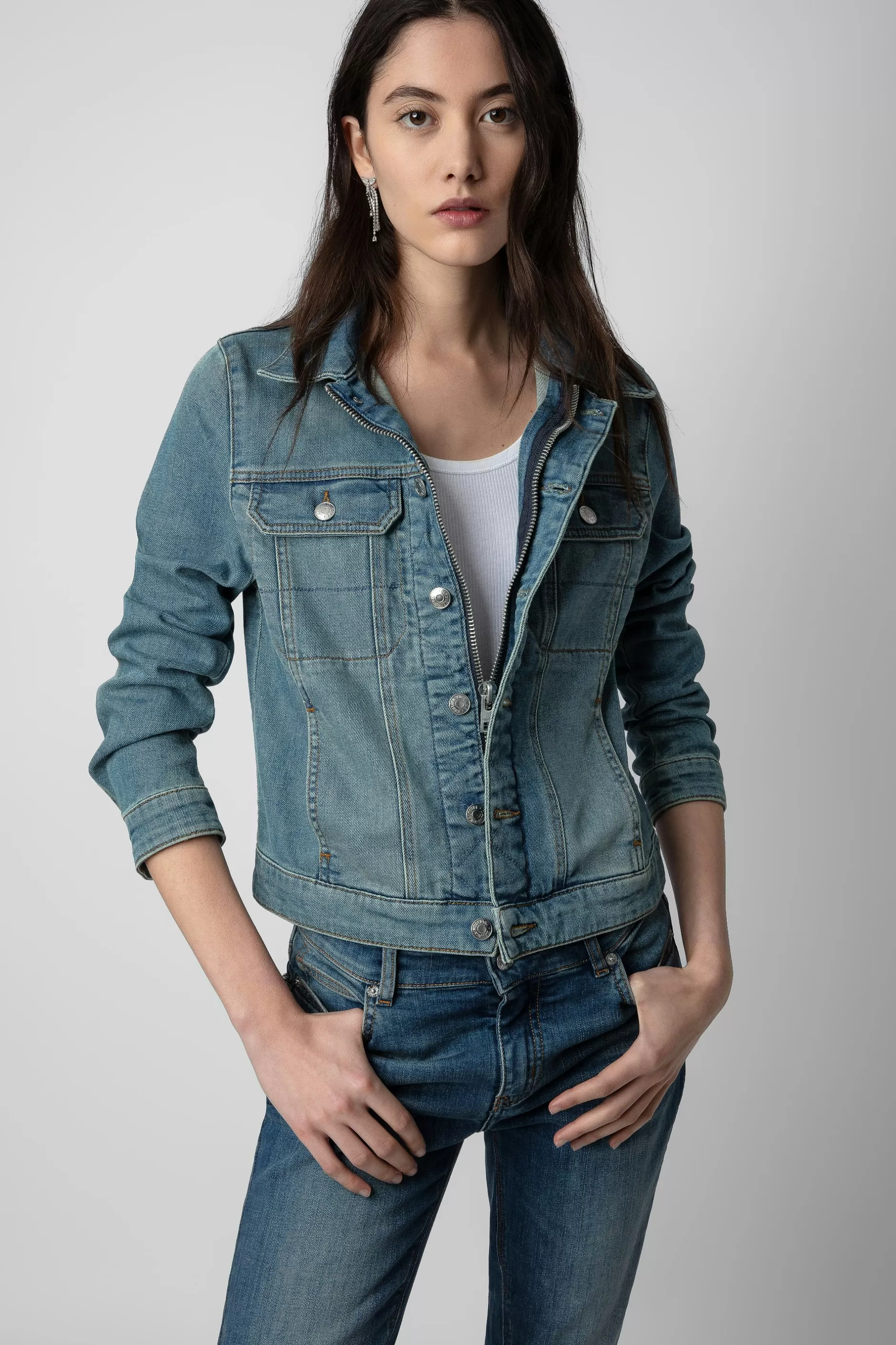 Zadig & Voltaire Veste En Jean Kioky^Femmes Manteaux Et Vestes